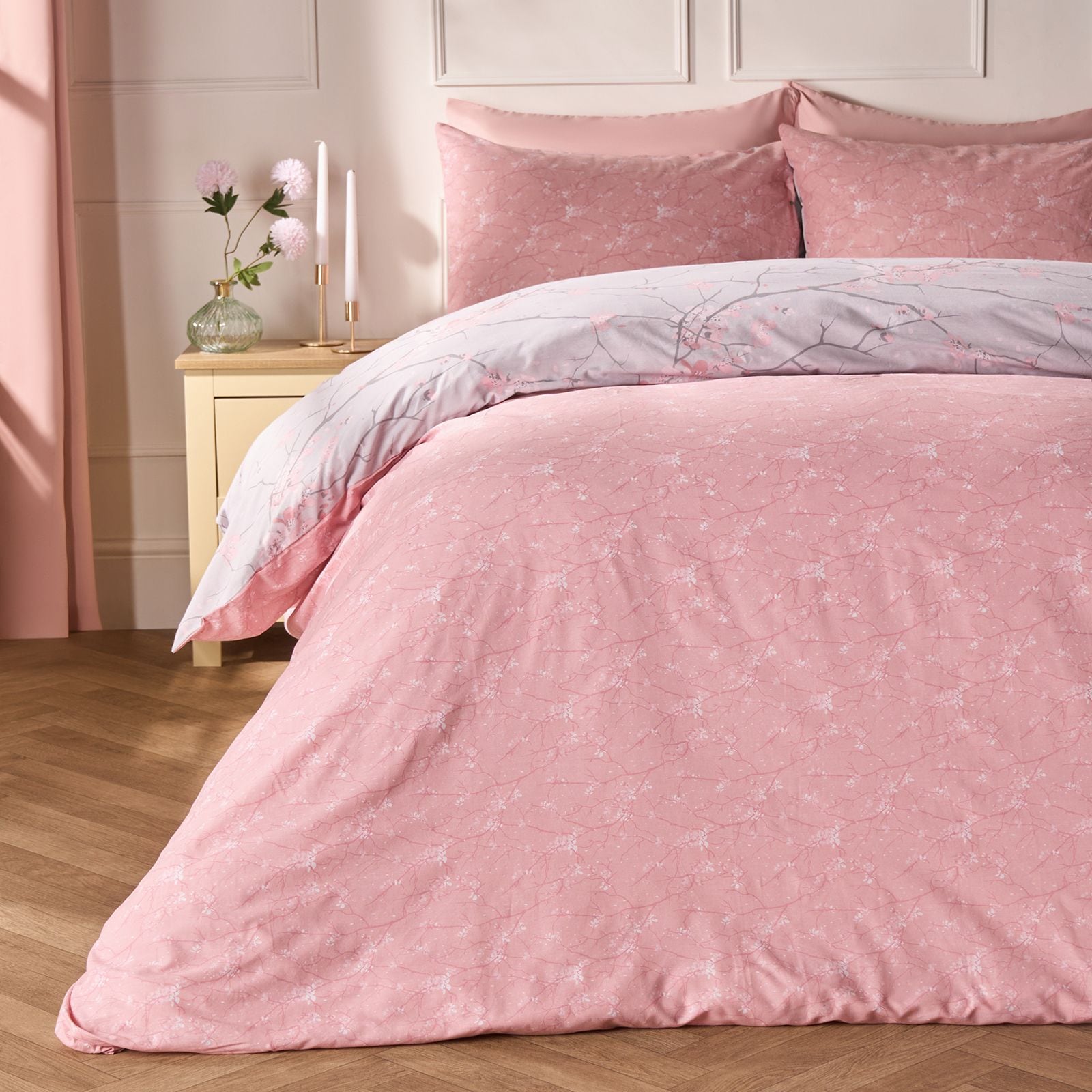 OHS Spring Blossoms Print Duvet Cover with Pillowcase image 2