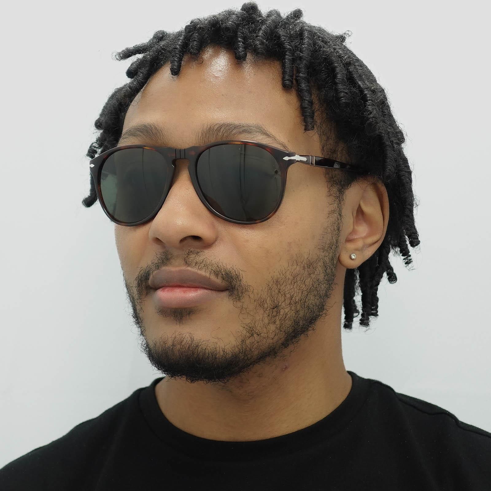 Persol Round Havana Grey Sunglasses image 5