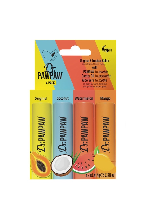 Dr. Paw Paw Original & Tropical Balms Multipack 4 x 4g Multi