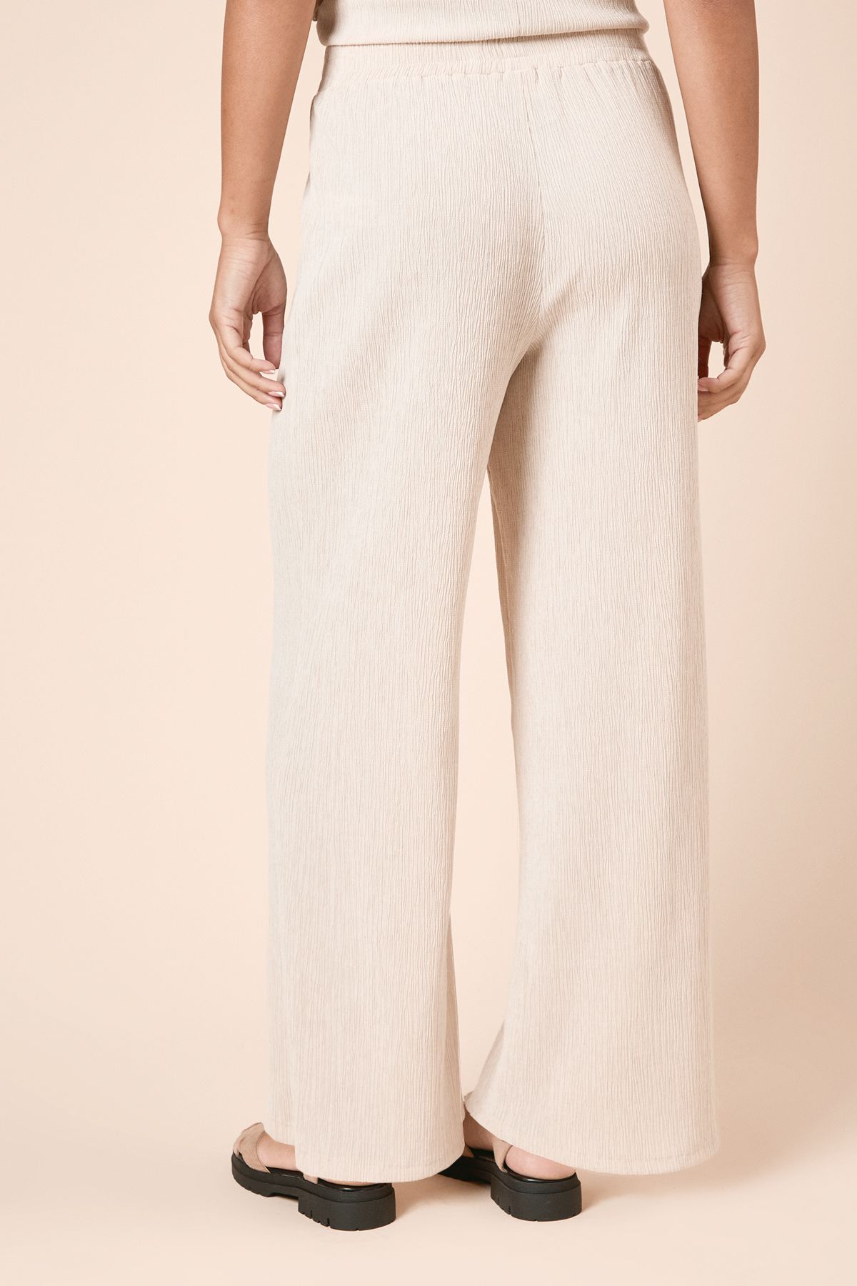 Dorothy Perkins Wide Leg Jersey Trouser Stone image 4