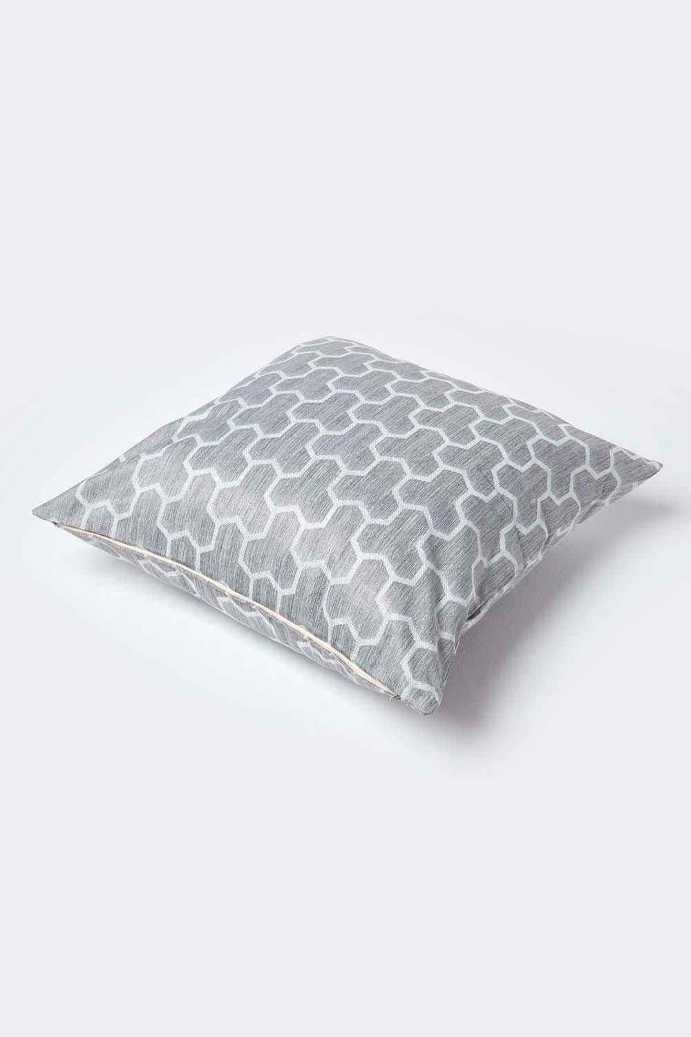 Homescapes Geometric Jacquard Cushion Cover image 4