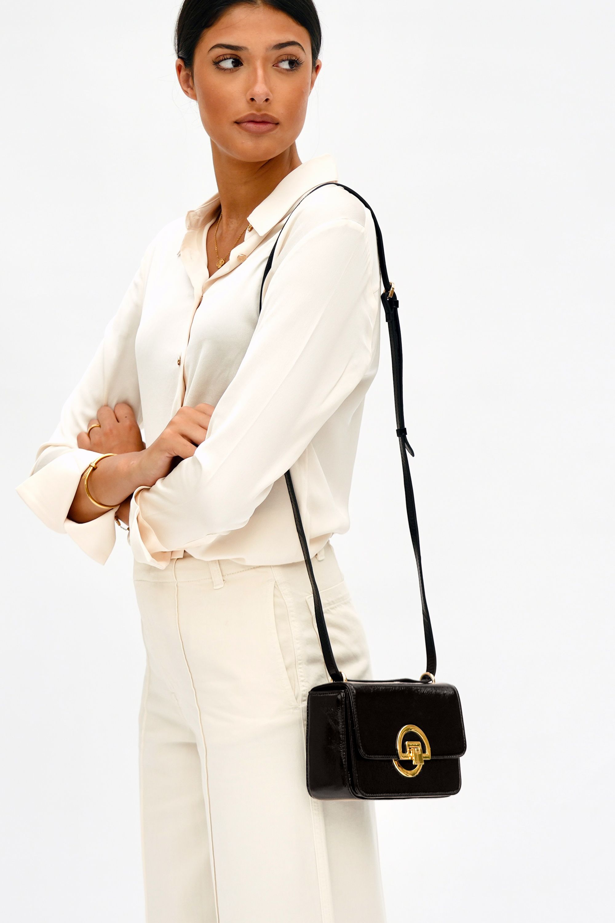 Apatchy London The Tilly Crinkle Pattern Leather Bag image 2