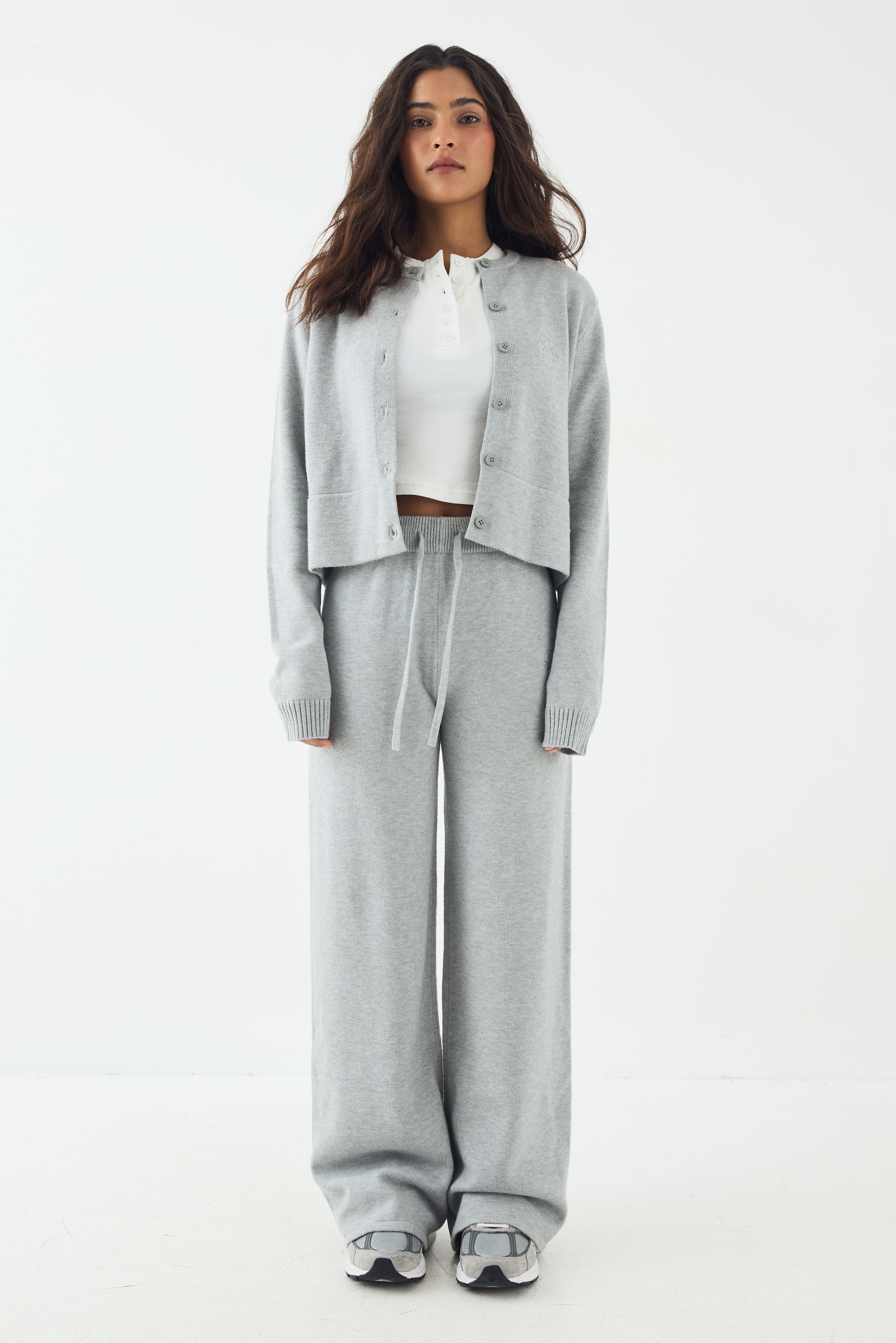 DSGN Studio DSGN Studio Knitted Straight Leg Trouser Charcoal image 5