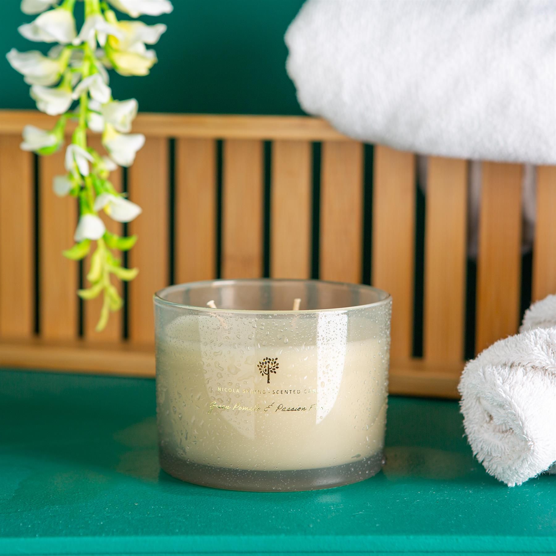 Nicola Spring 350g Pomelo & Passion Fruit Soy Candles - Pack of 3 - Double Wick Jars image 6