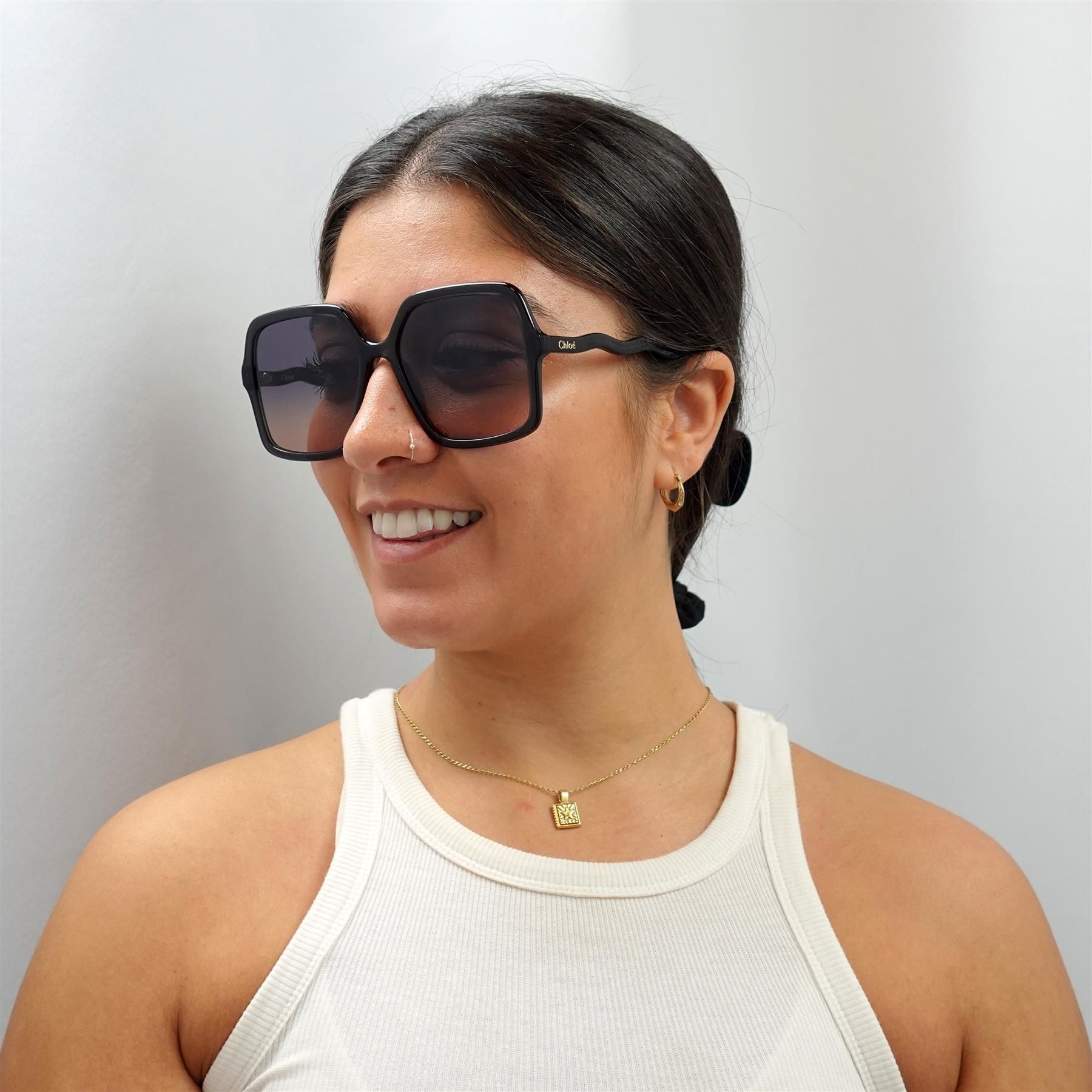 Chloe Square Grey Blue Gradient CH0086S Zelie image 6