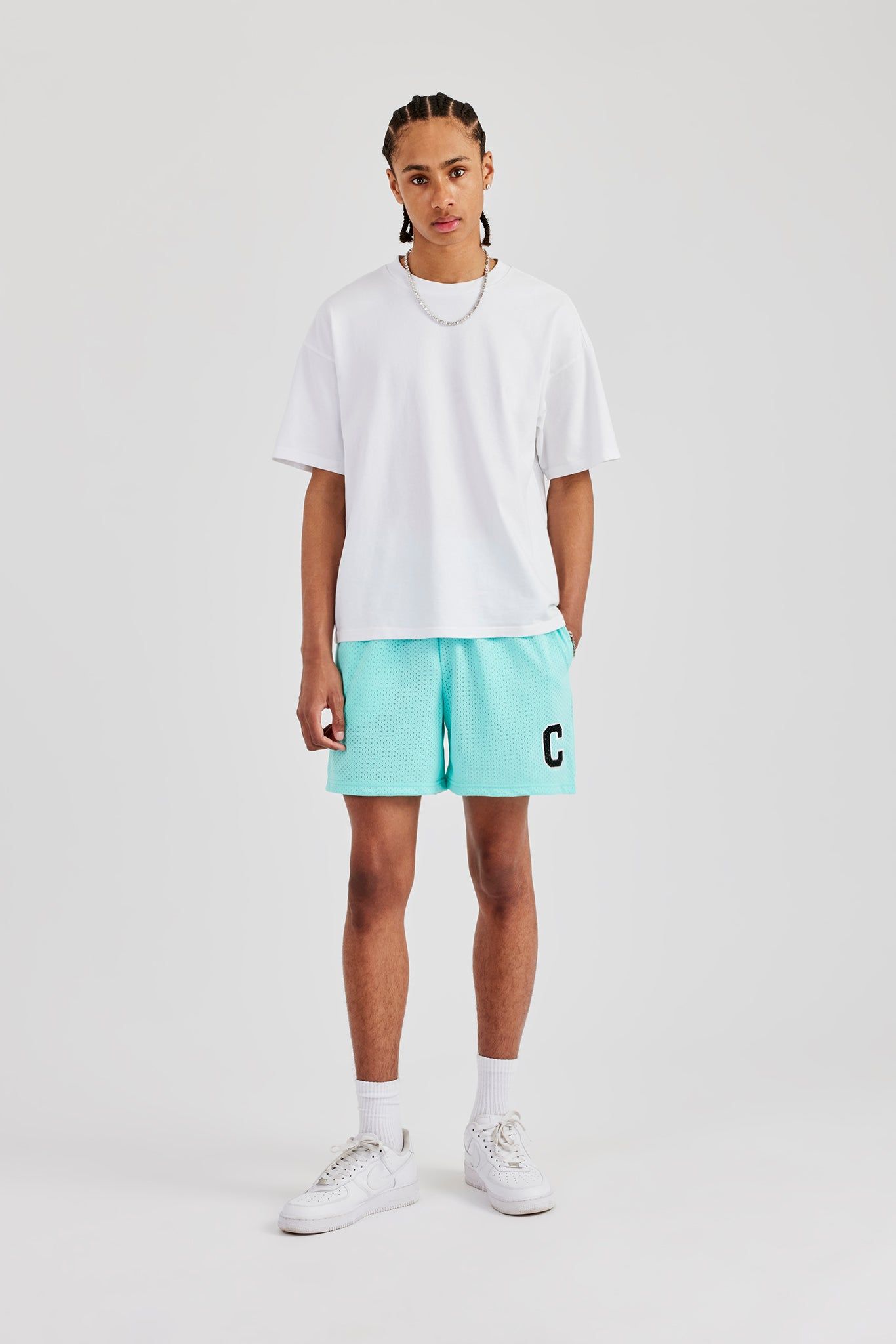 Cernucci C Mesh Shorts - Aqua image 5