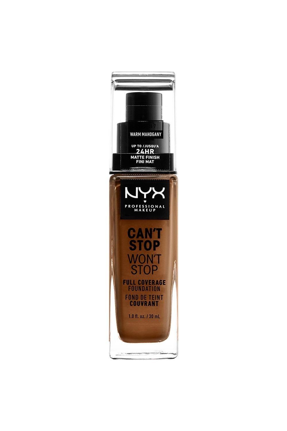 NYX Professional Makeup Can't Stop Won't Stop Full Coverage Foundation Warm Mahogany image 1