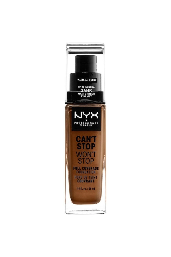 NYX Professional Makeup Can't Stop Won't Stop Full Coverage Foundation Warm Mahogany