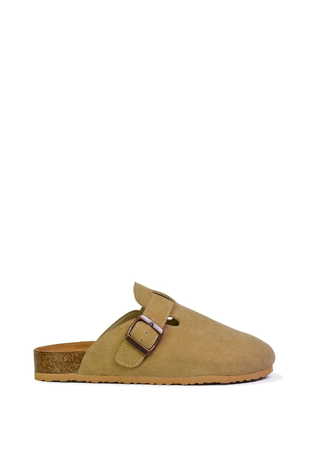 XY London 'Lucy' Slip On Flat Cork Slider Mules