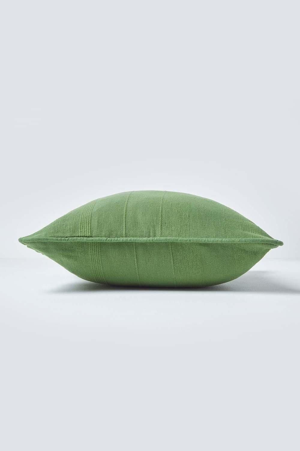 Homescapes Cotton Rajput Ribbed Cushion Cover image 2