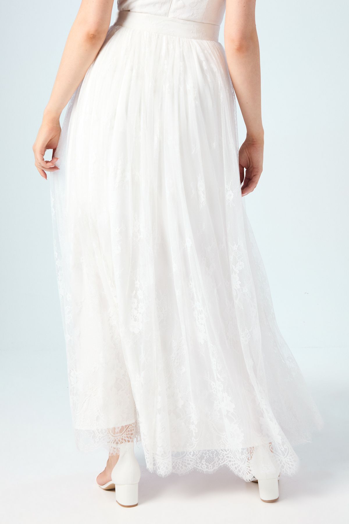 Coast Embellished Lace Bridal Skirt Ivory image 3