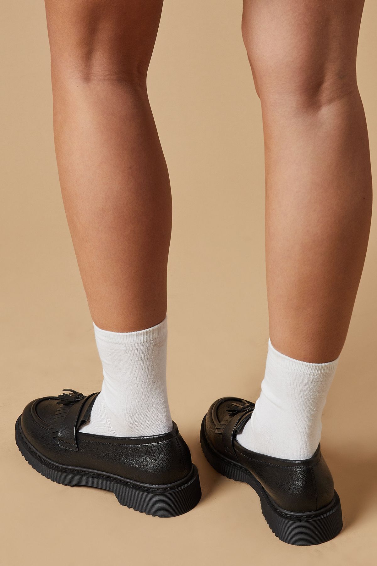 Oasis Bertina Tassel Fringe Chunky Loafer Black image 3