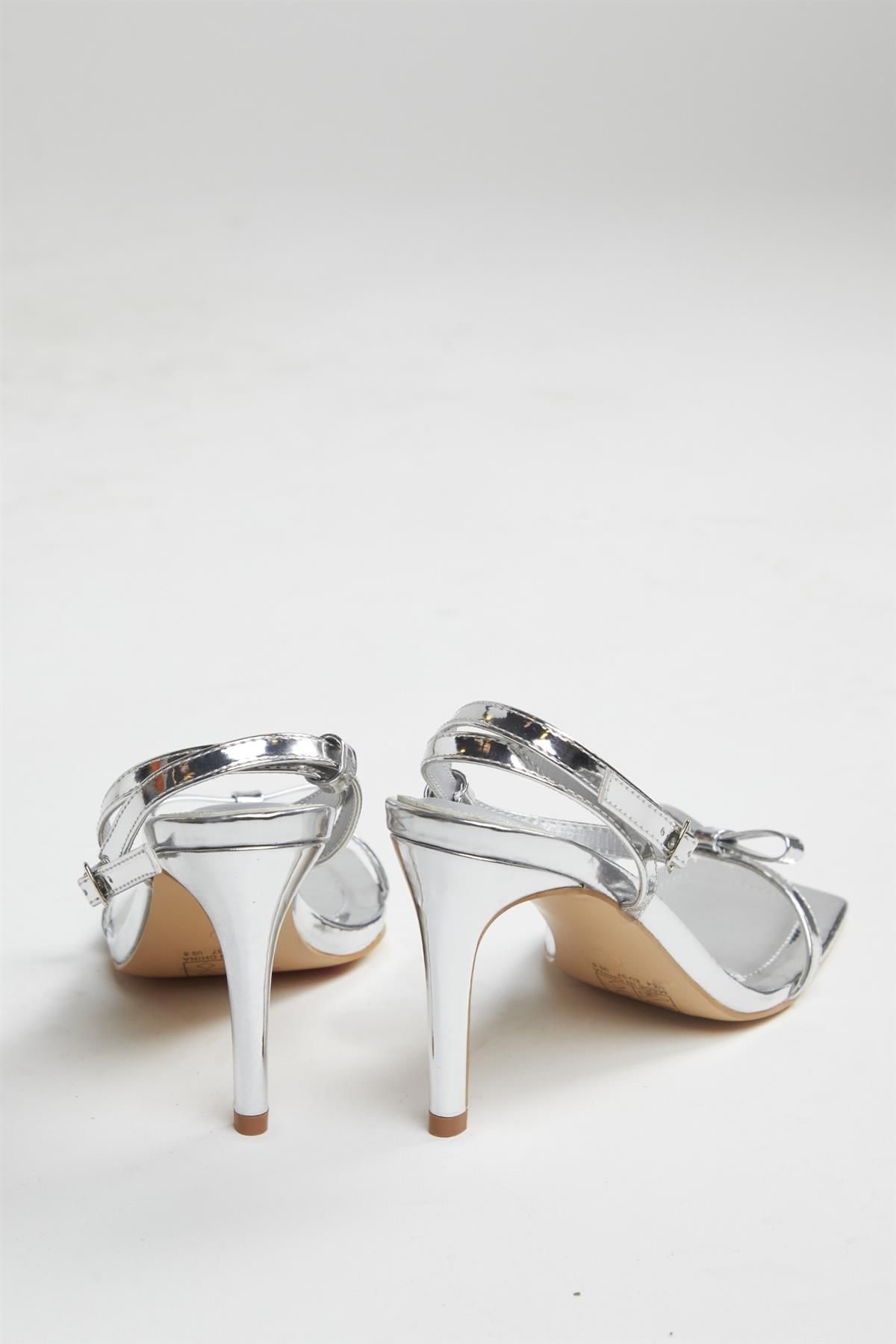 Shnoo Gold Strappy Bow Barely There-Heels image 4