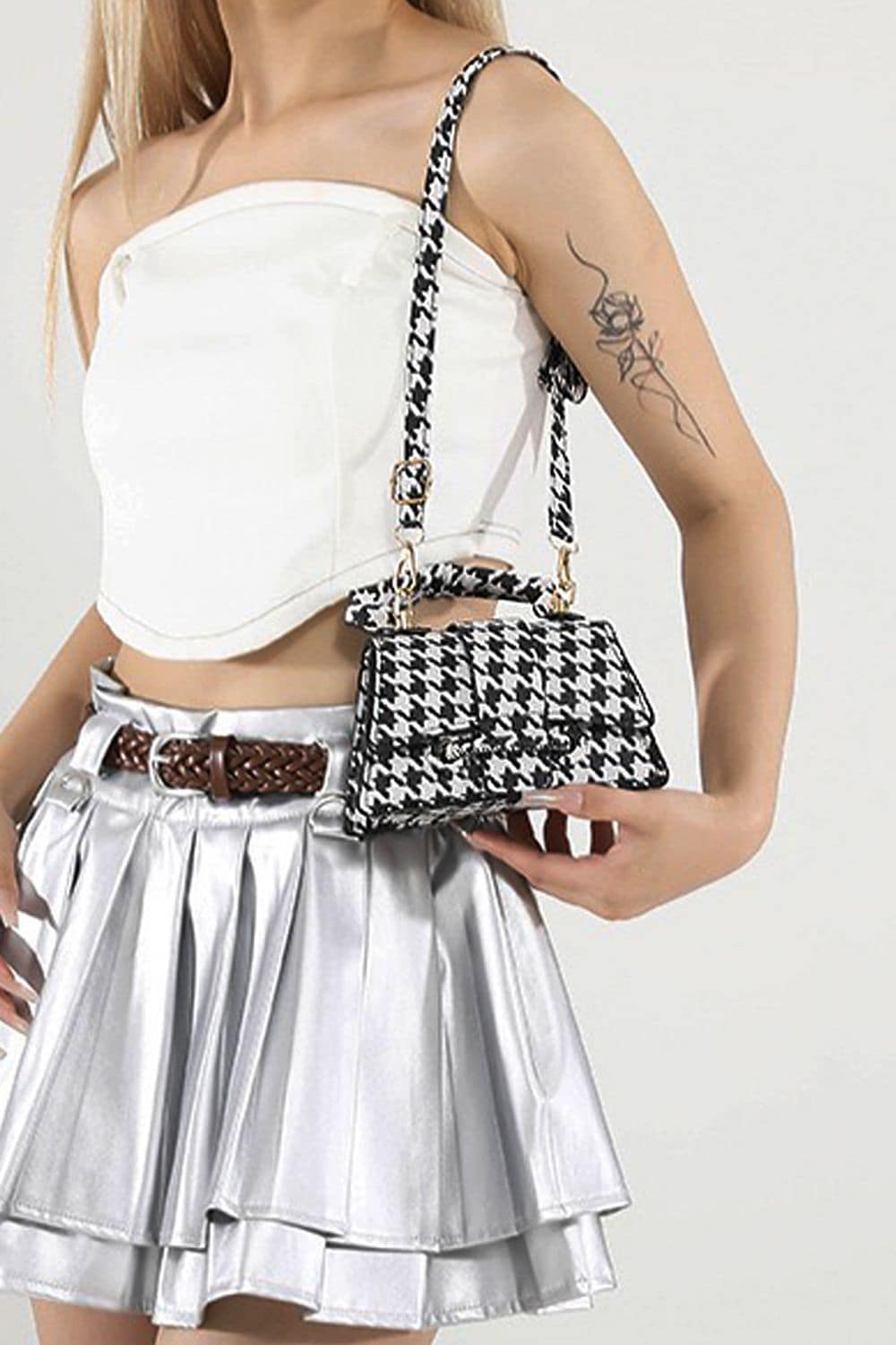 XY London 'Felicia' Mini Handbag with Crossbody Strap and Magnetic Closure image 2