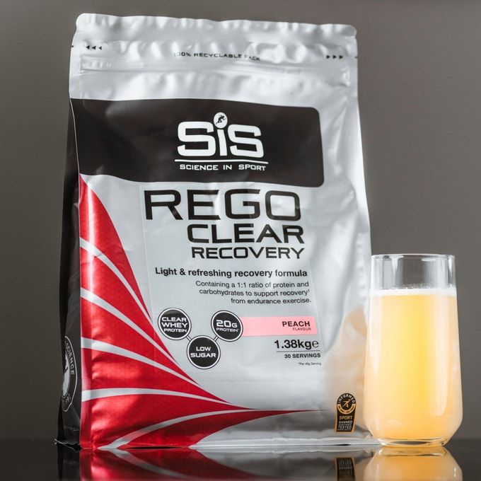Science in Sport REGO Clear Recovery Powder - 20g Protein - Peach - 1.38KG image 2