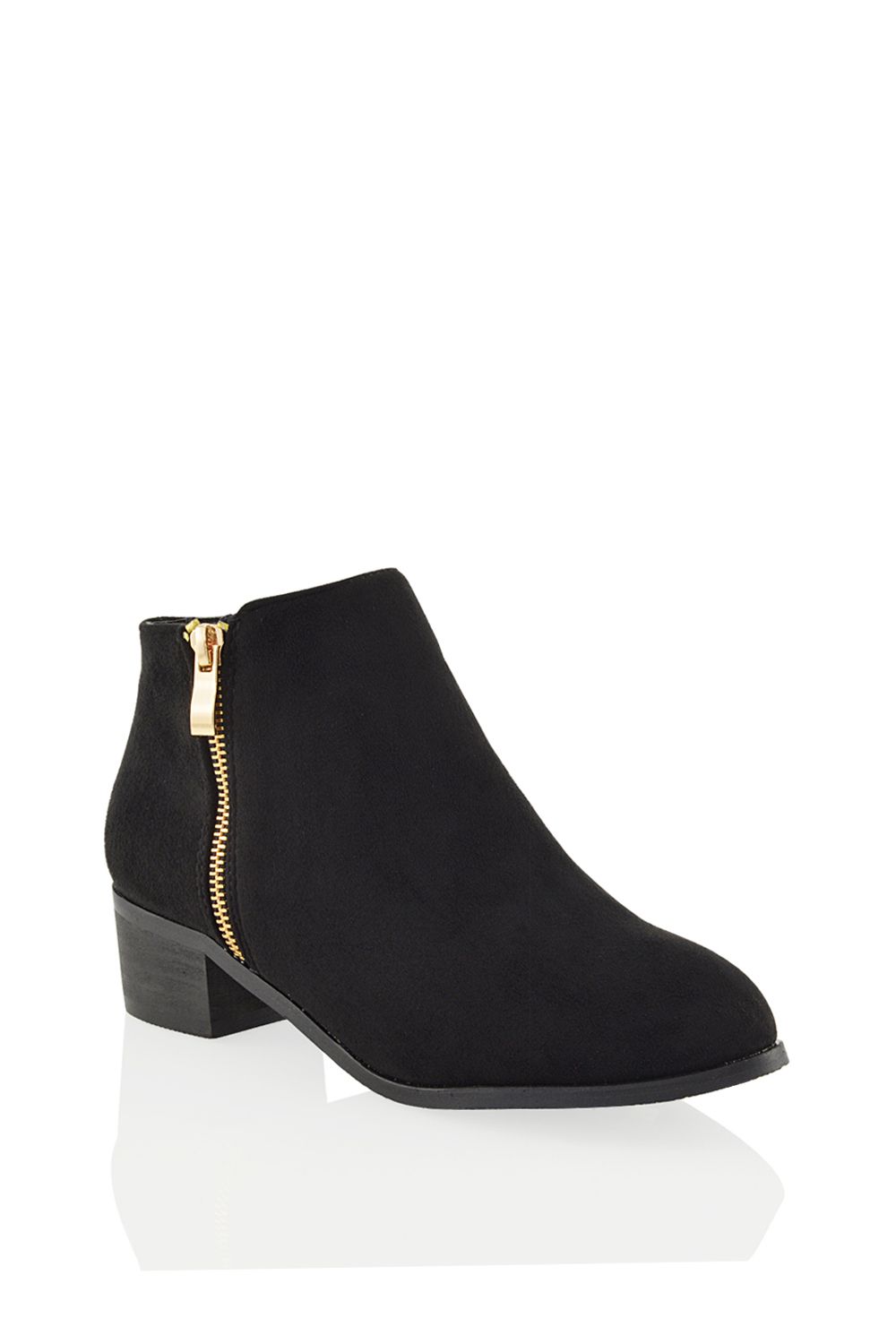 XY London 'Alberto' Low Heel Zip Up Ankle Boots image 3