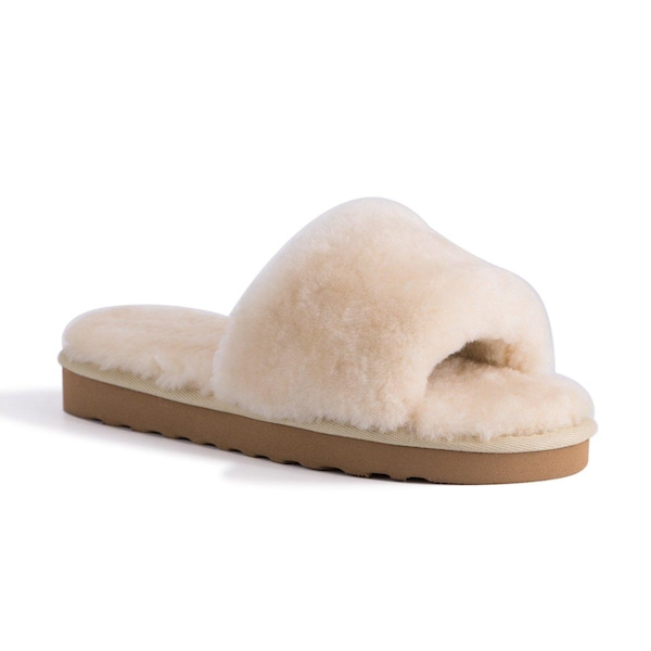Aus Wooli Australia Sheepskin Fluff Slide Slippers