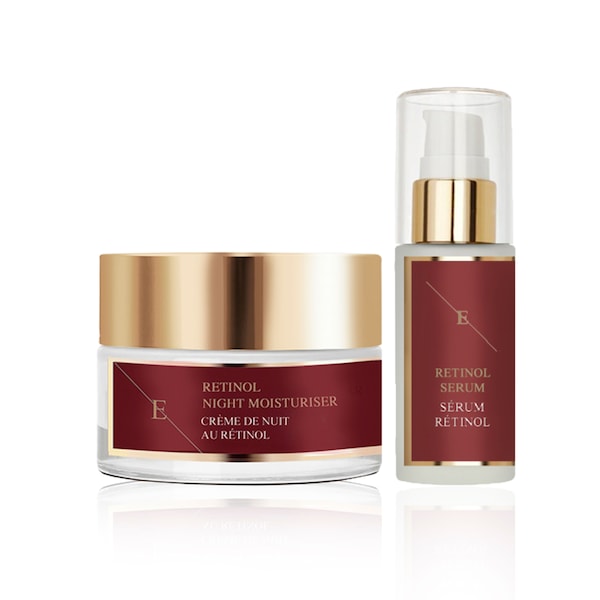 Erth Skin London Retinol Serum 30ml + Night Moisturizer 50ml – Anti-Aging Duo