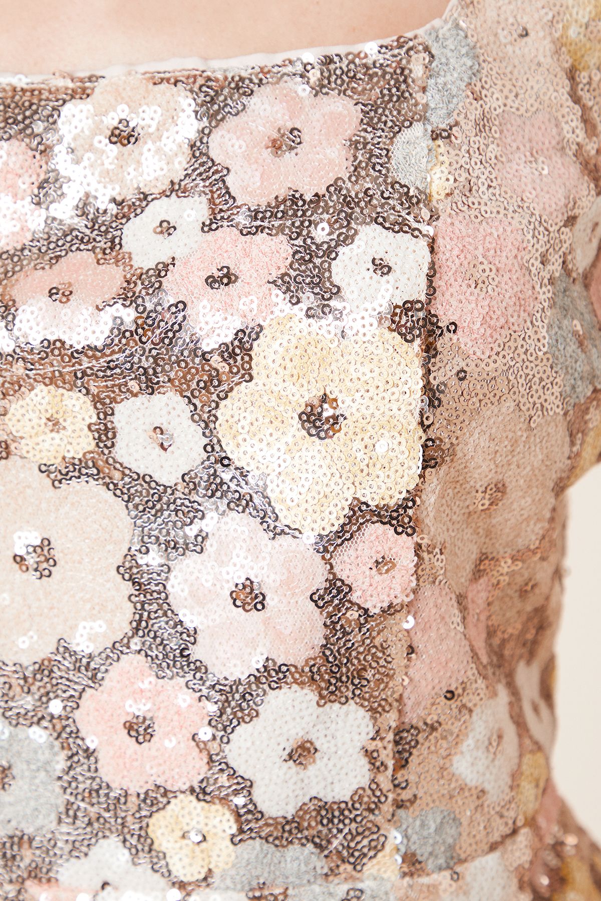 Dorothy Perkins Petite DP Luxe Sequin Strappy Mini Dress Floral image 5