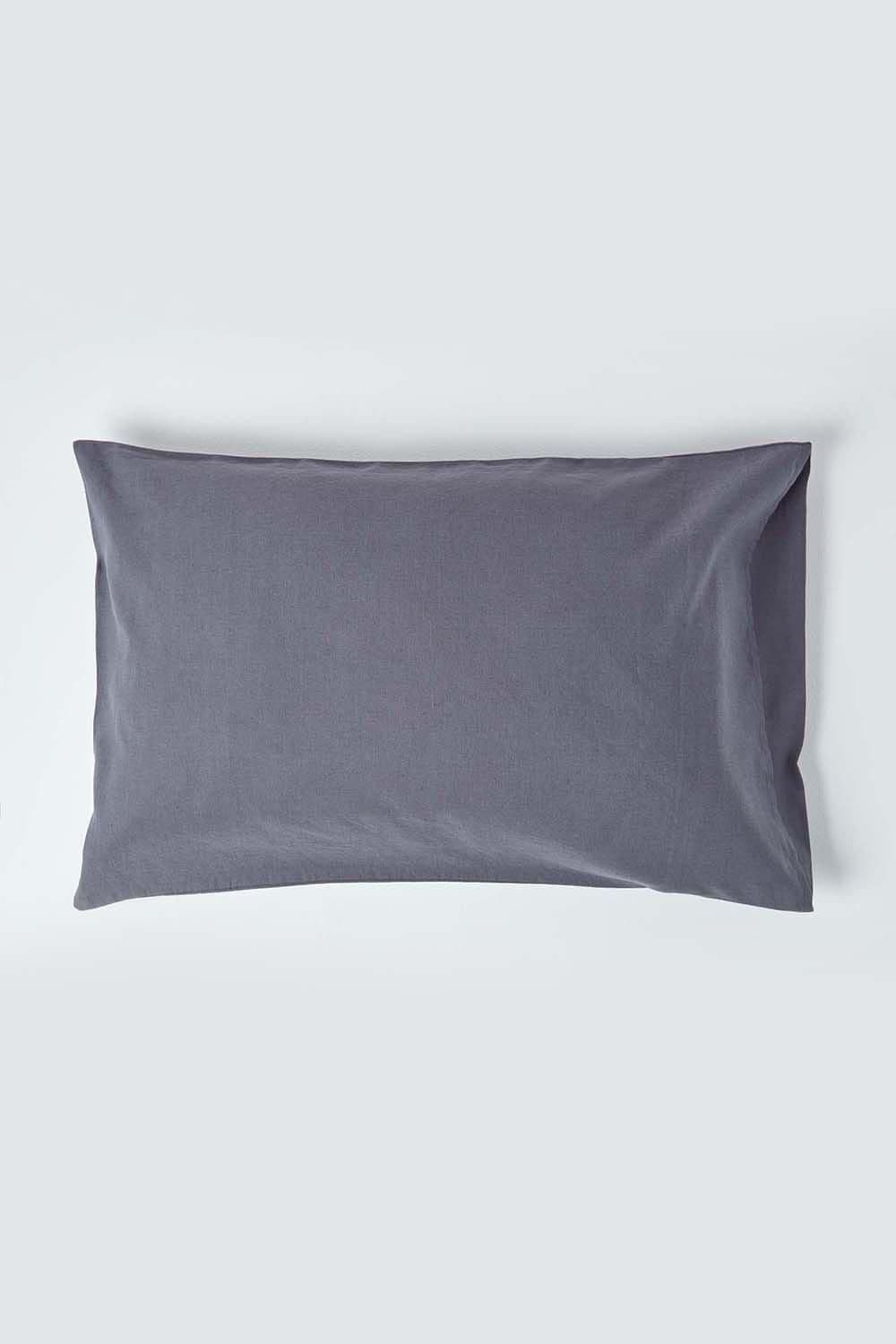 Homescapes Linen Housewife Pillowcase, Standard image 1