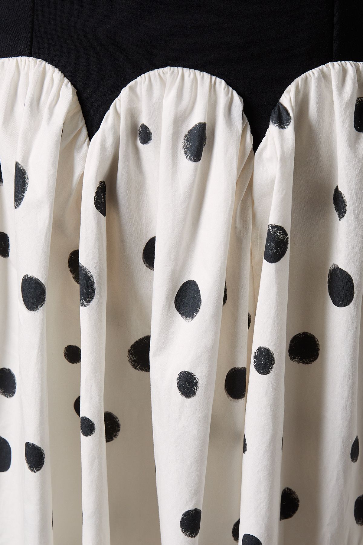 Coast Mono Spot Races Drop Waist Bow Shoulder Midi Dress Mono image 5