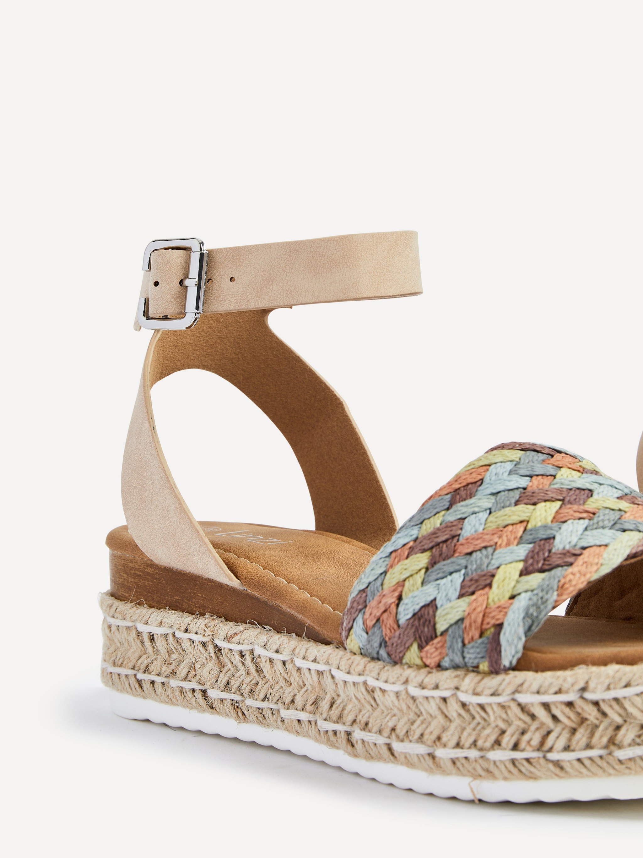 Linzi Raya Nude Faux Leather Flatform image 5