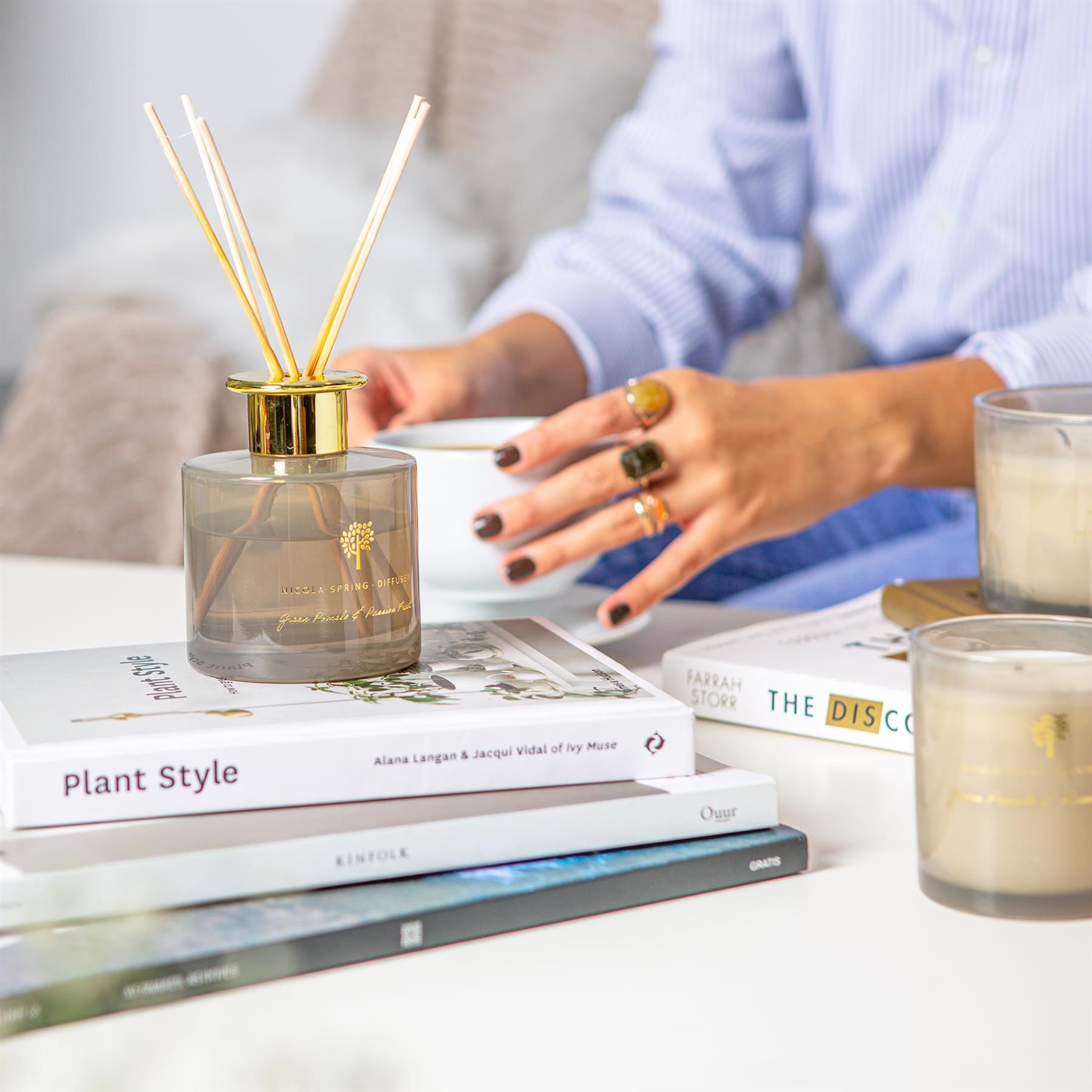 Nicola Spring 200ml Pomelo & Passion Fruit Reed Diffuser - Fruity Fresh Scented Jar image 6