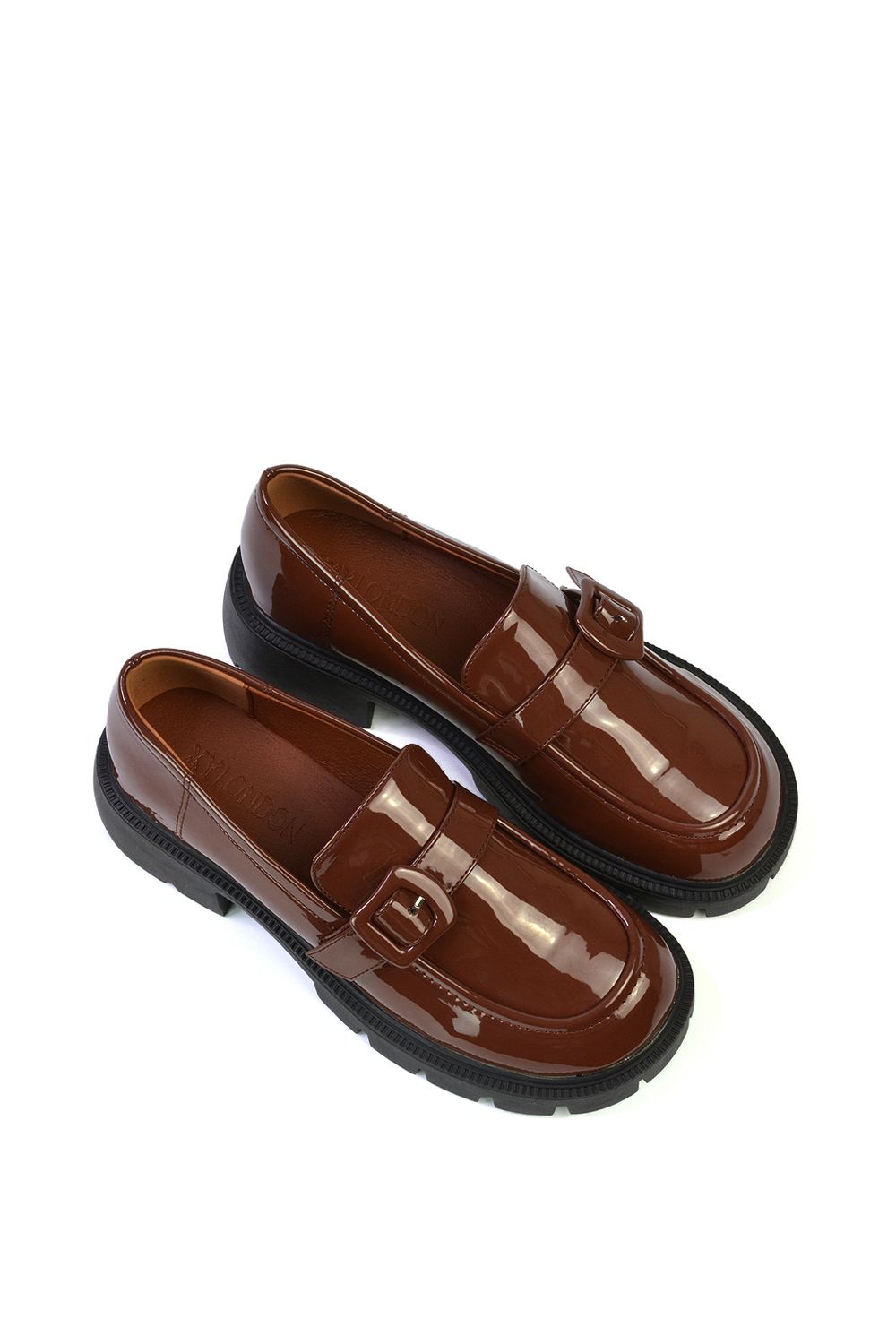 XY London 'Adelaide' Chunky Platform Block Heel Loafers image 4