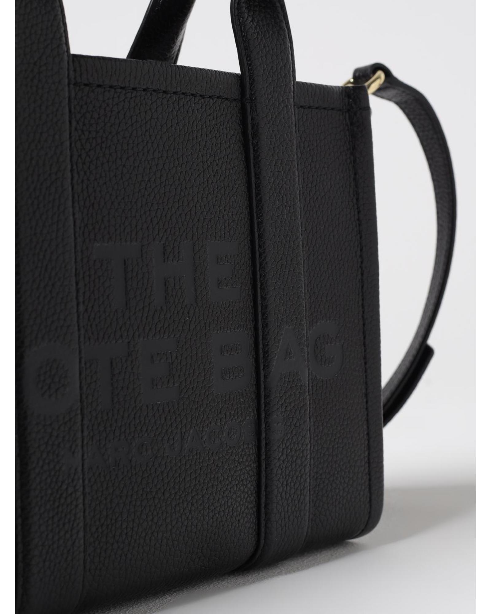 Marc Jacobs Mini Tote Bag Structured Leather Wo - Black image 3