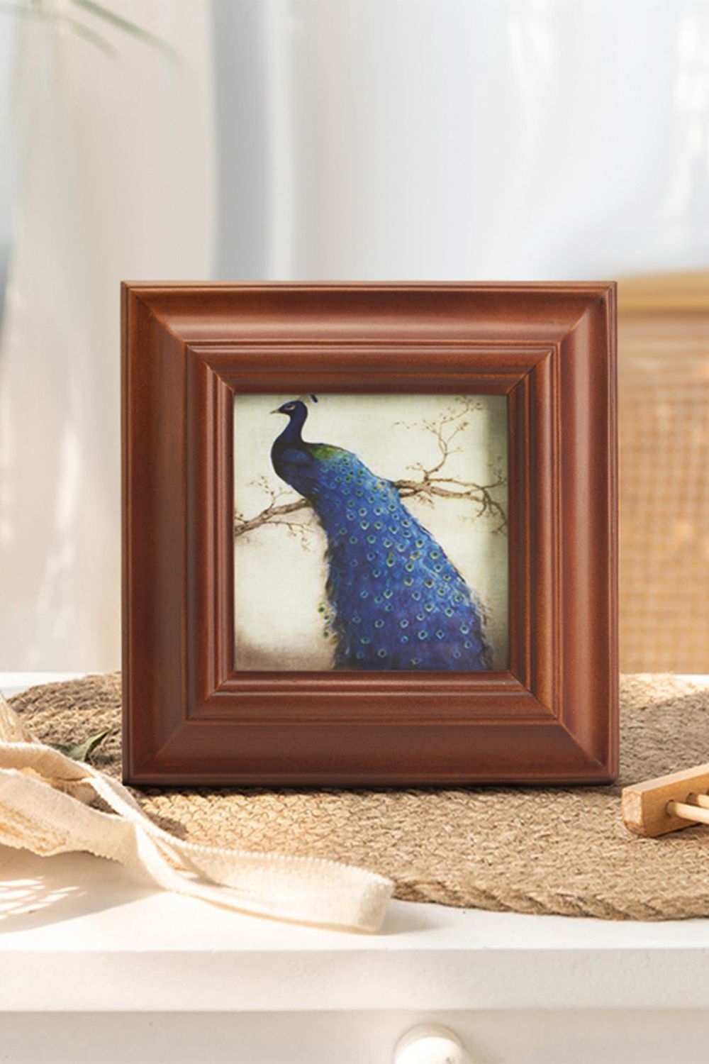 Living and Home Solid Wood Frame Photo Frame 4" x 4" image 6