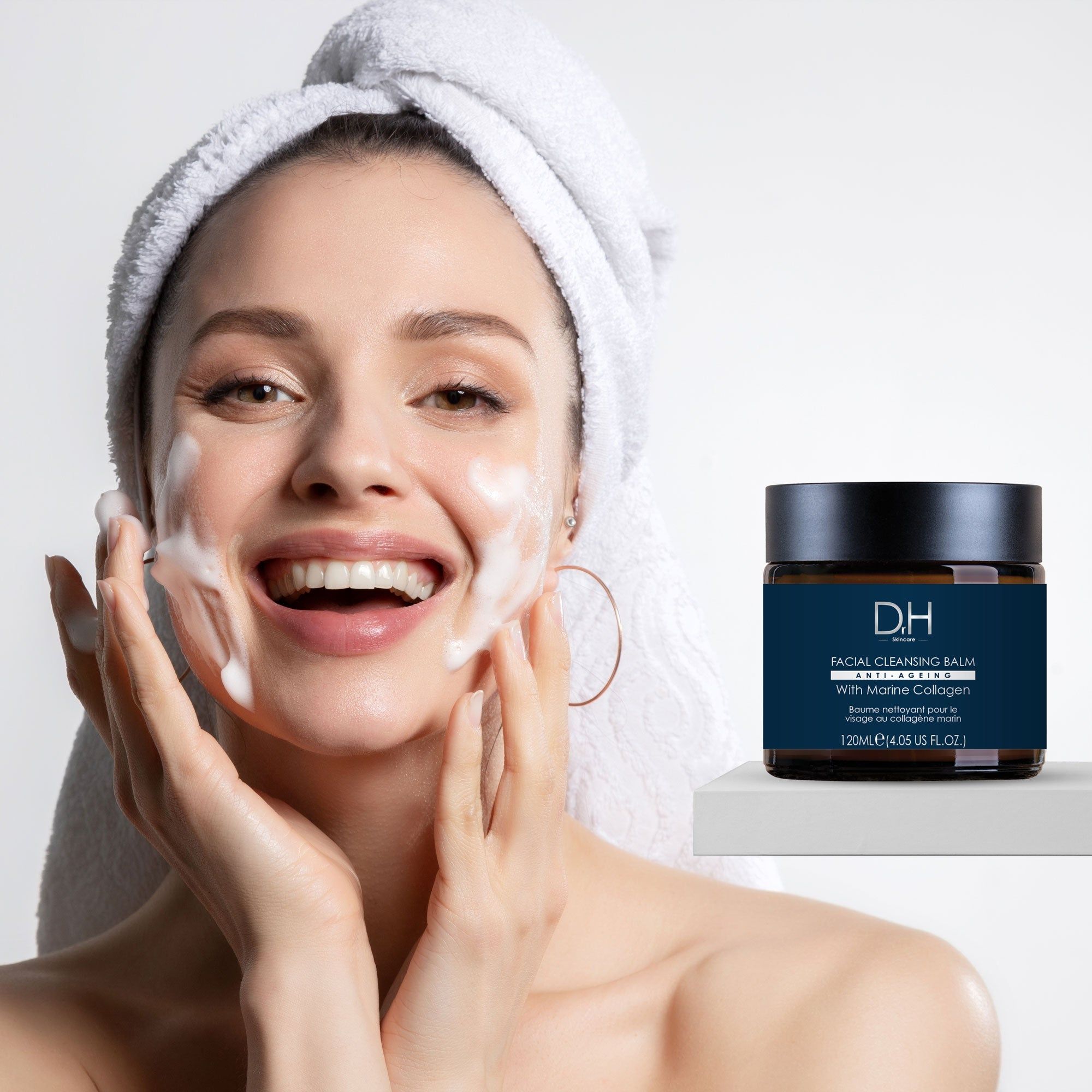 Dr H Cleansing Balm with Marine Collagen 120ml x 2 Duo Set image 4