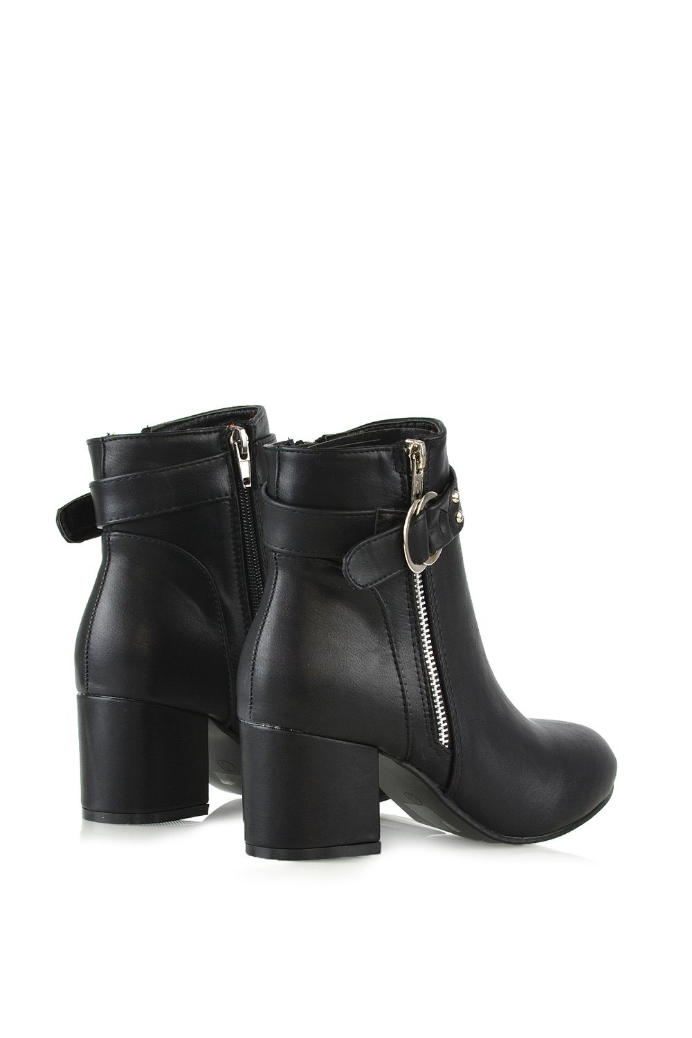 XY London 'Lakesha' Mid Block Heel Ankle Boots image 3