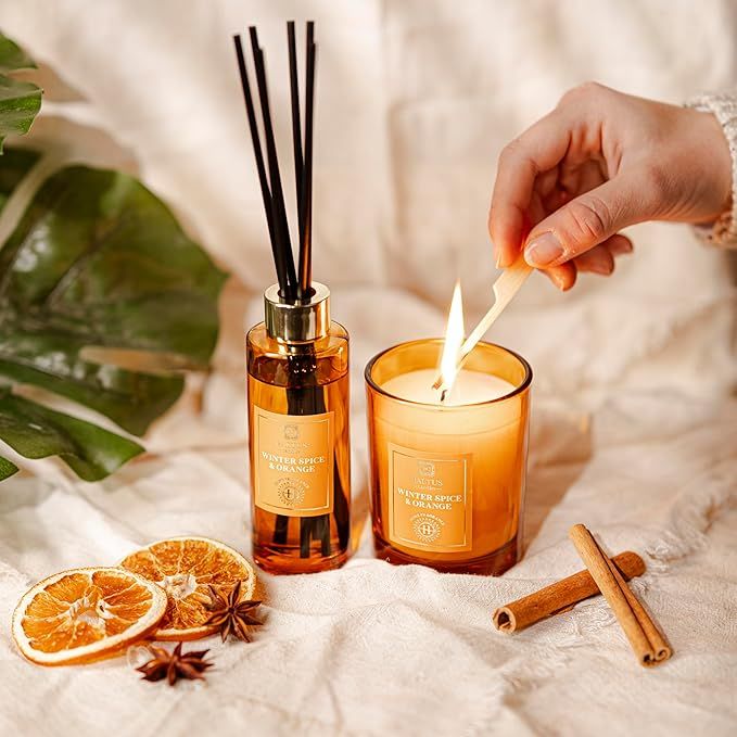 Marco Paul Winter Spice And Orange Scented Candles and Diffuser image 4