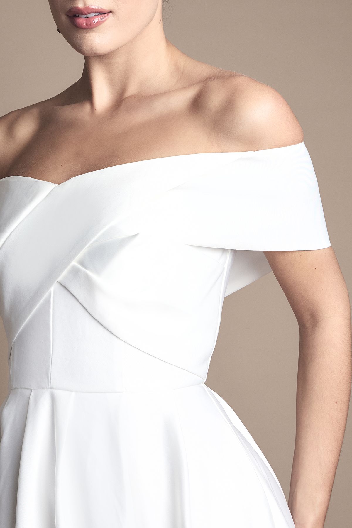 Coast Bardot Origami Satin Wedding Dress Ivory image 5