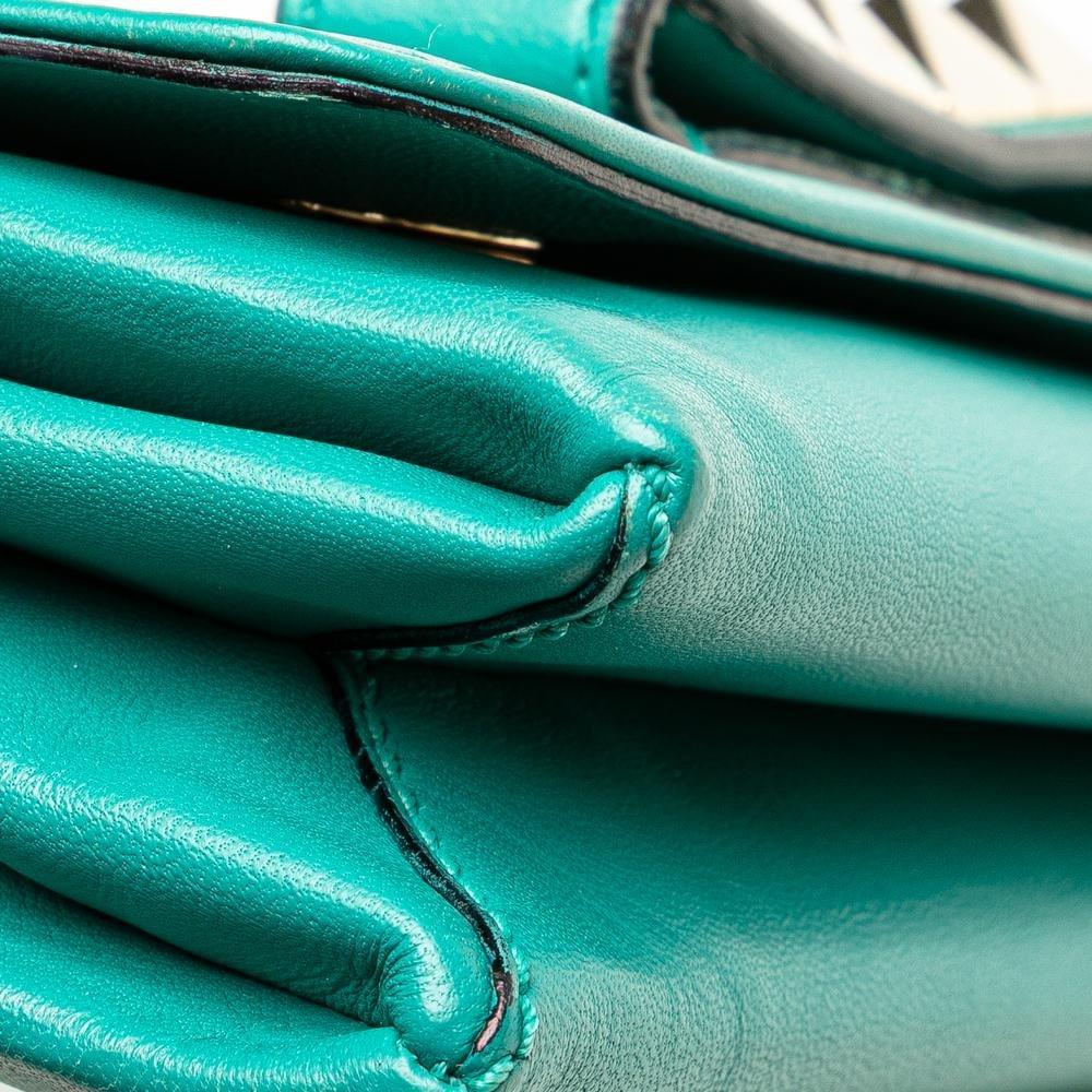 Valentino Preloved Rockstud Chain Wallet Wo - Blue Crossbody Bags image 9