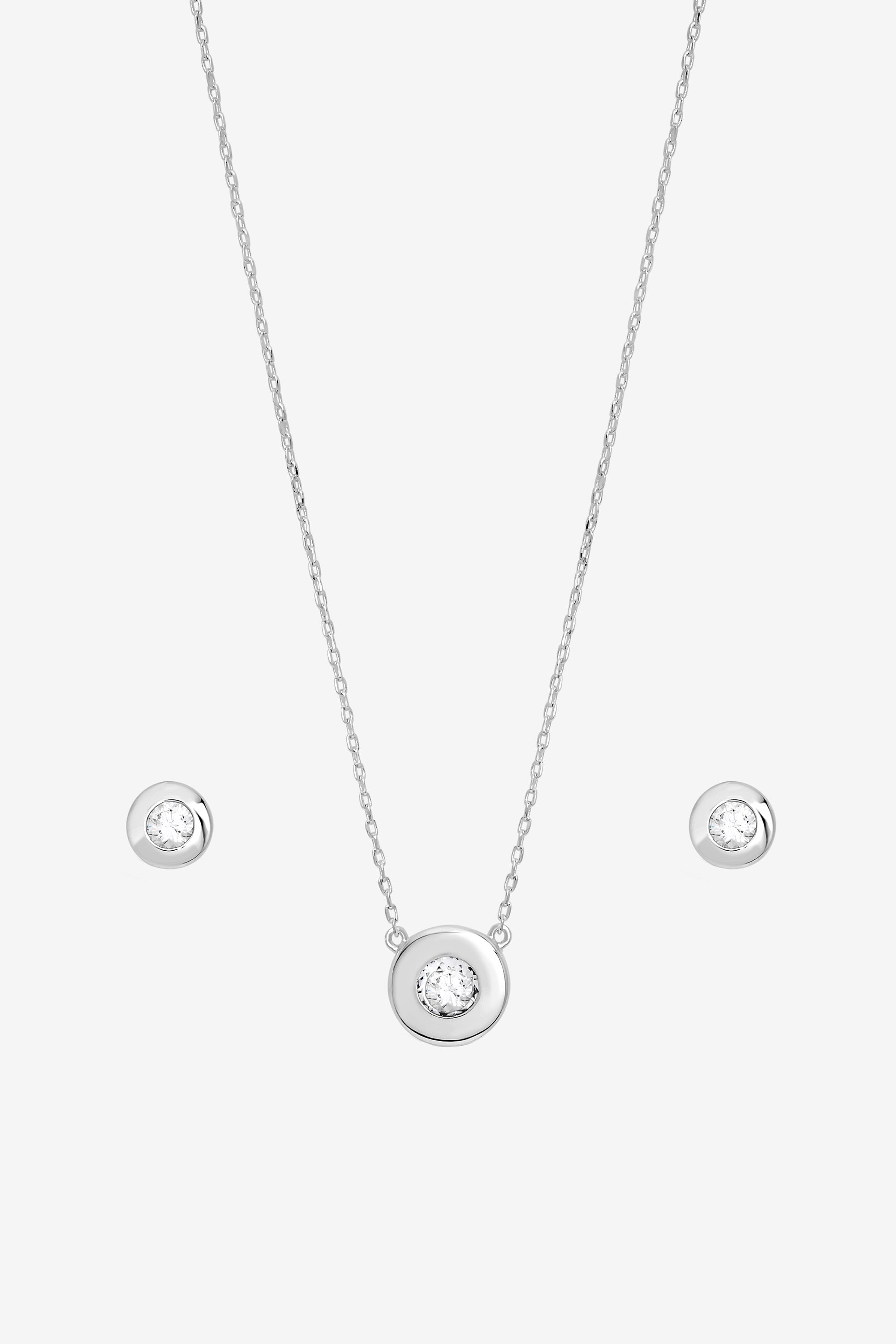 Jon Richard Silver Plated and Crystal Besel Set - Gift Box image 3