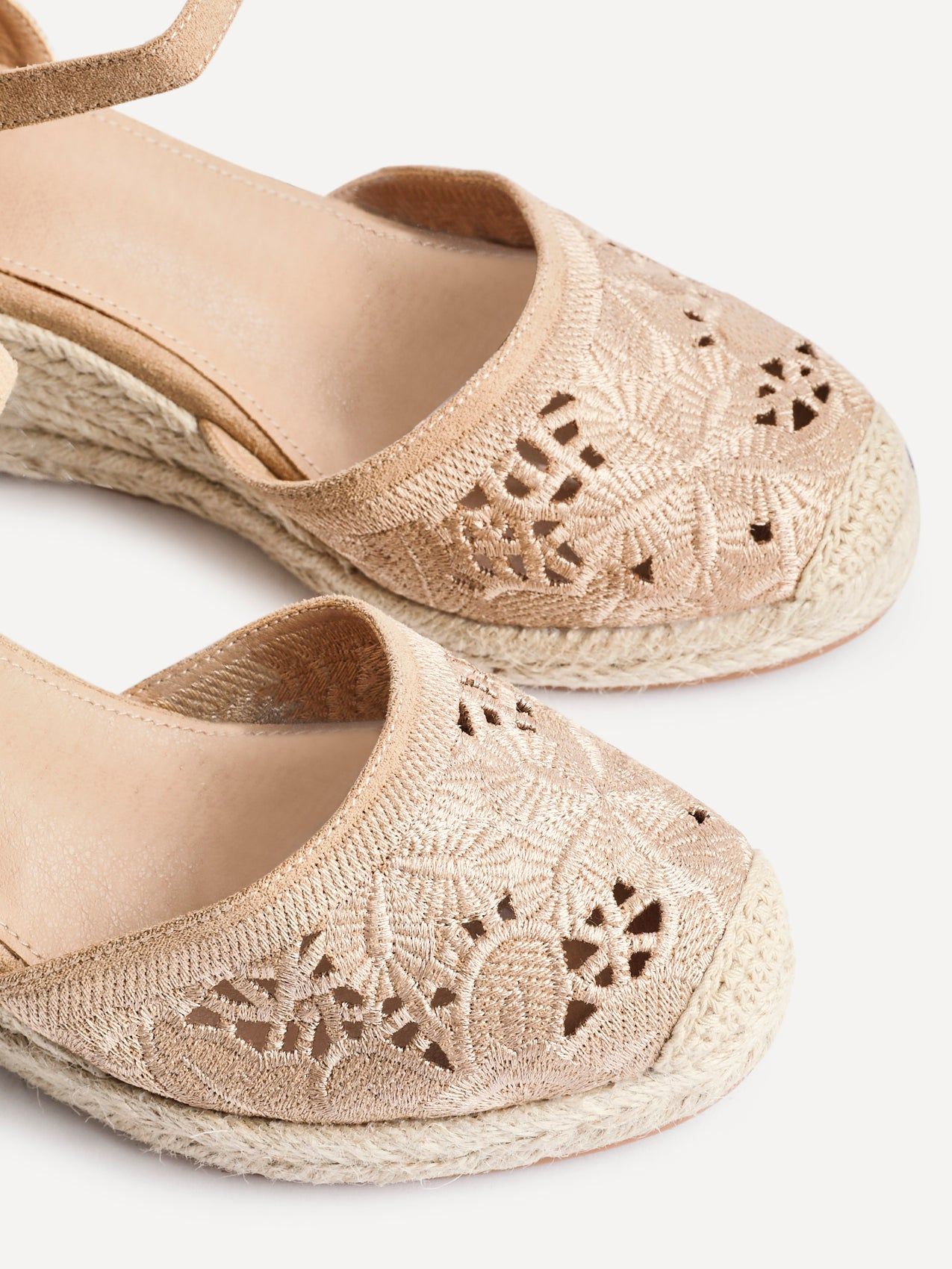 Linzi Kayla Taupe Closed-Toe Wedge image 4