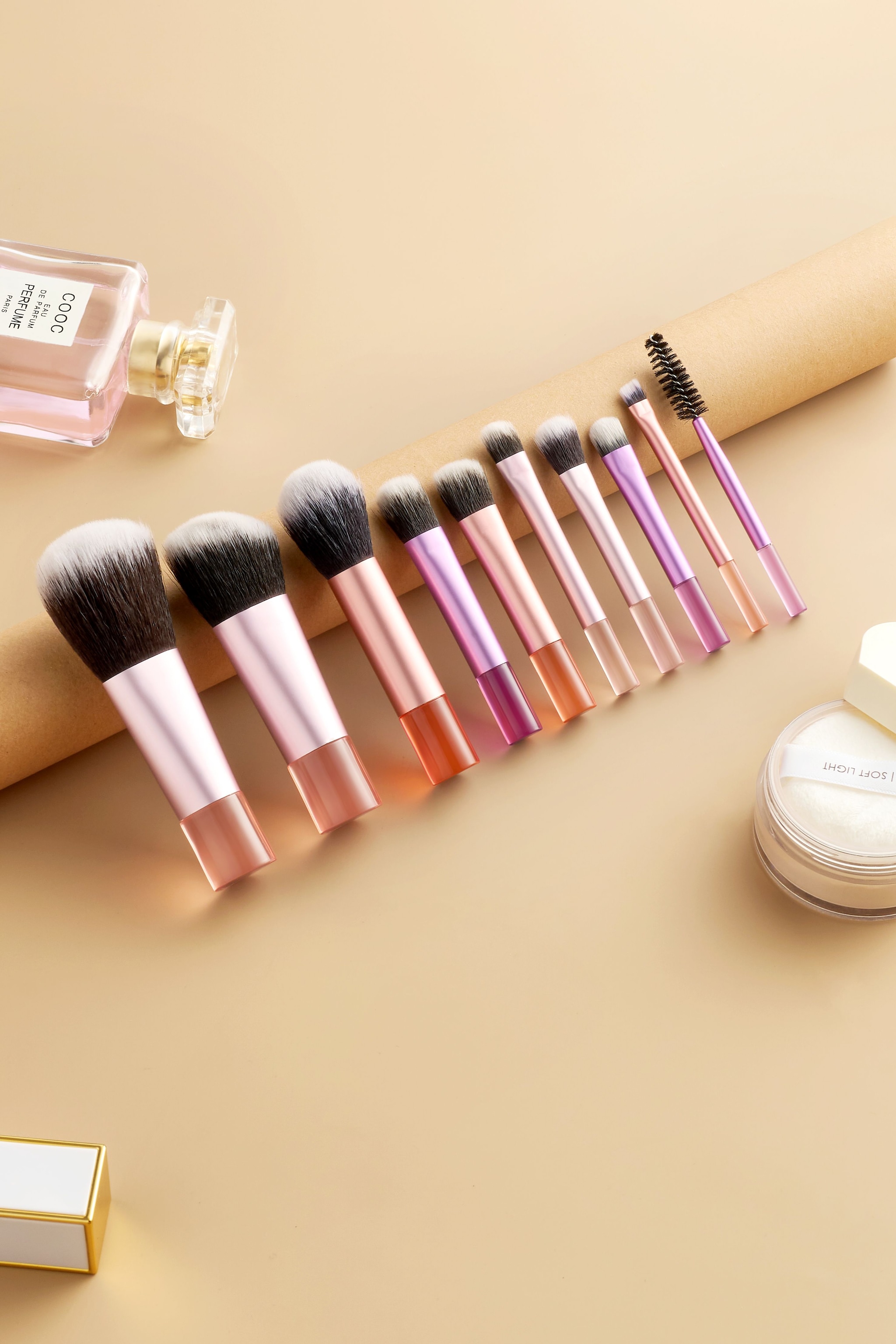 SHEONLY Set of 10 Portable Multi-functional Makeup Brush Tools image 3