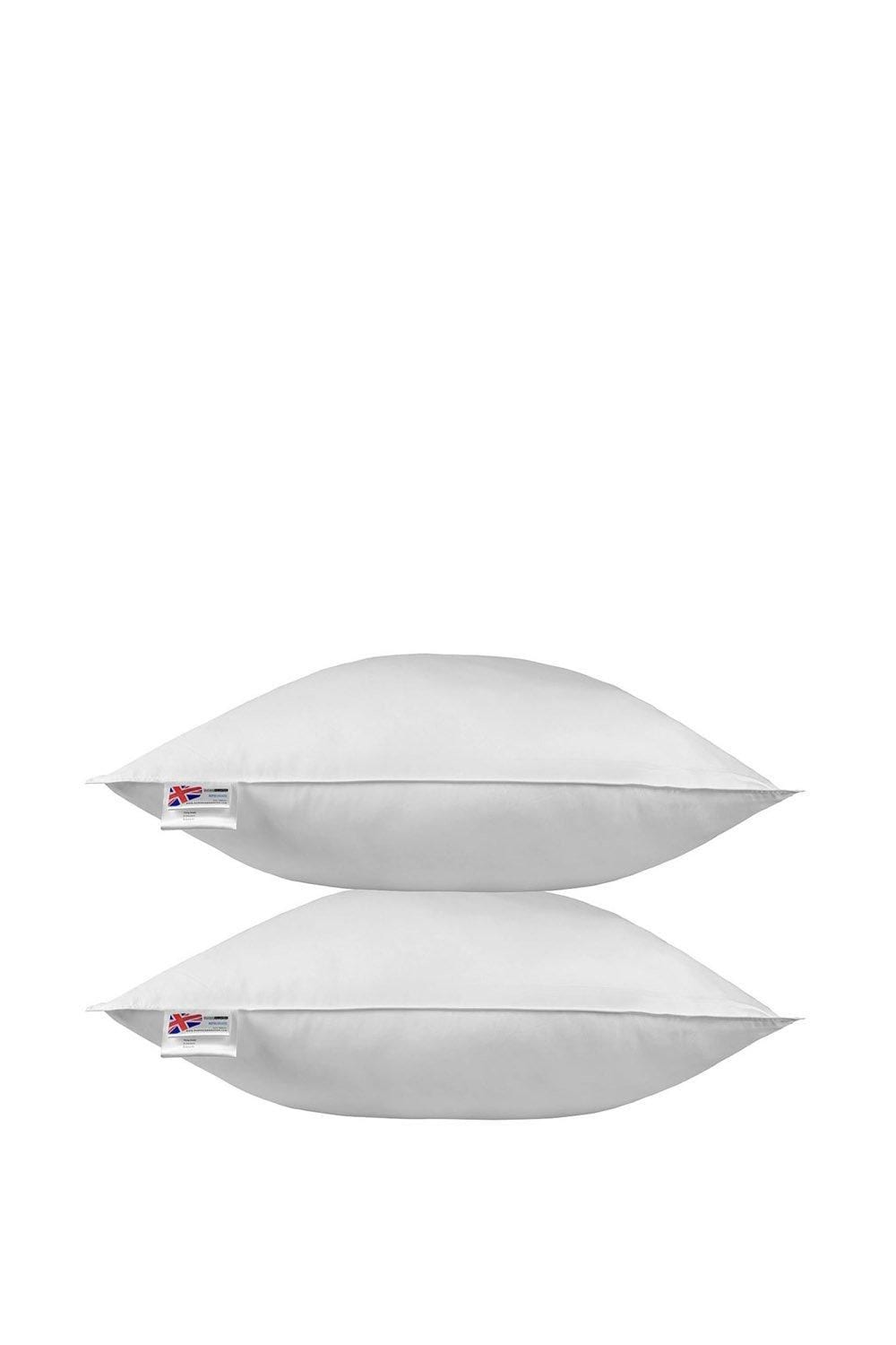 Homescapes Goose Feather & Down Euro Continental Square Pillow Pair-80cm x 80cm image 5