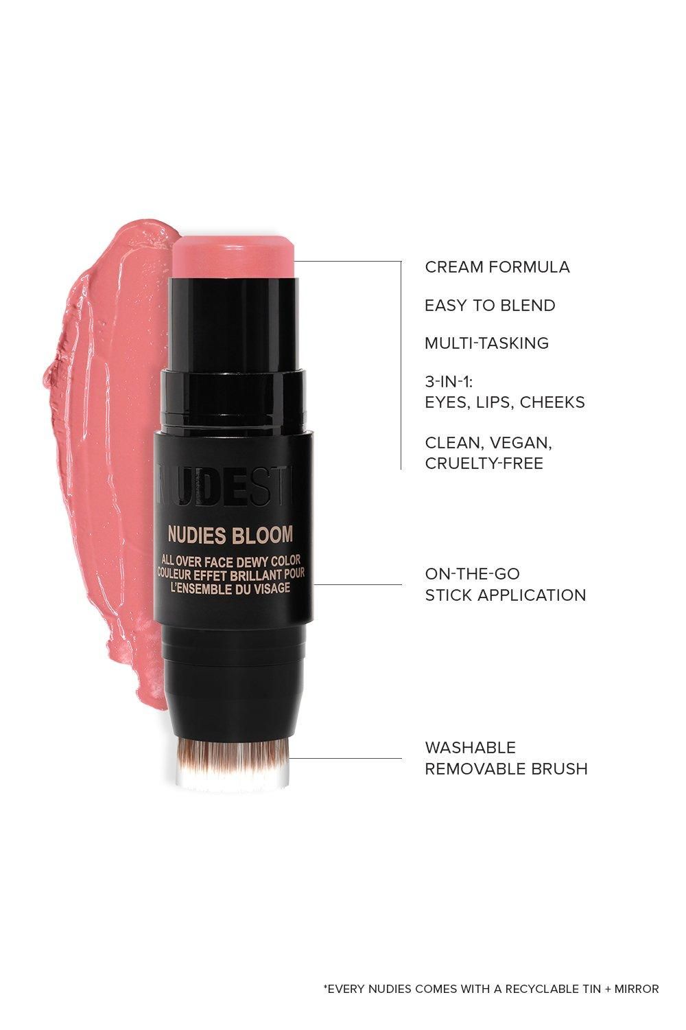 Nudestix Nudies All Over Face Bloom Blush Cherry Blossom Babe image 3