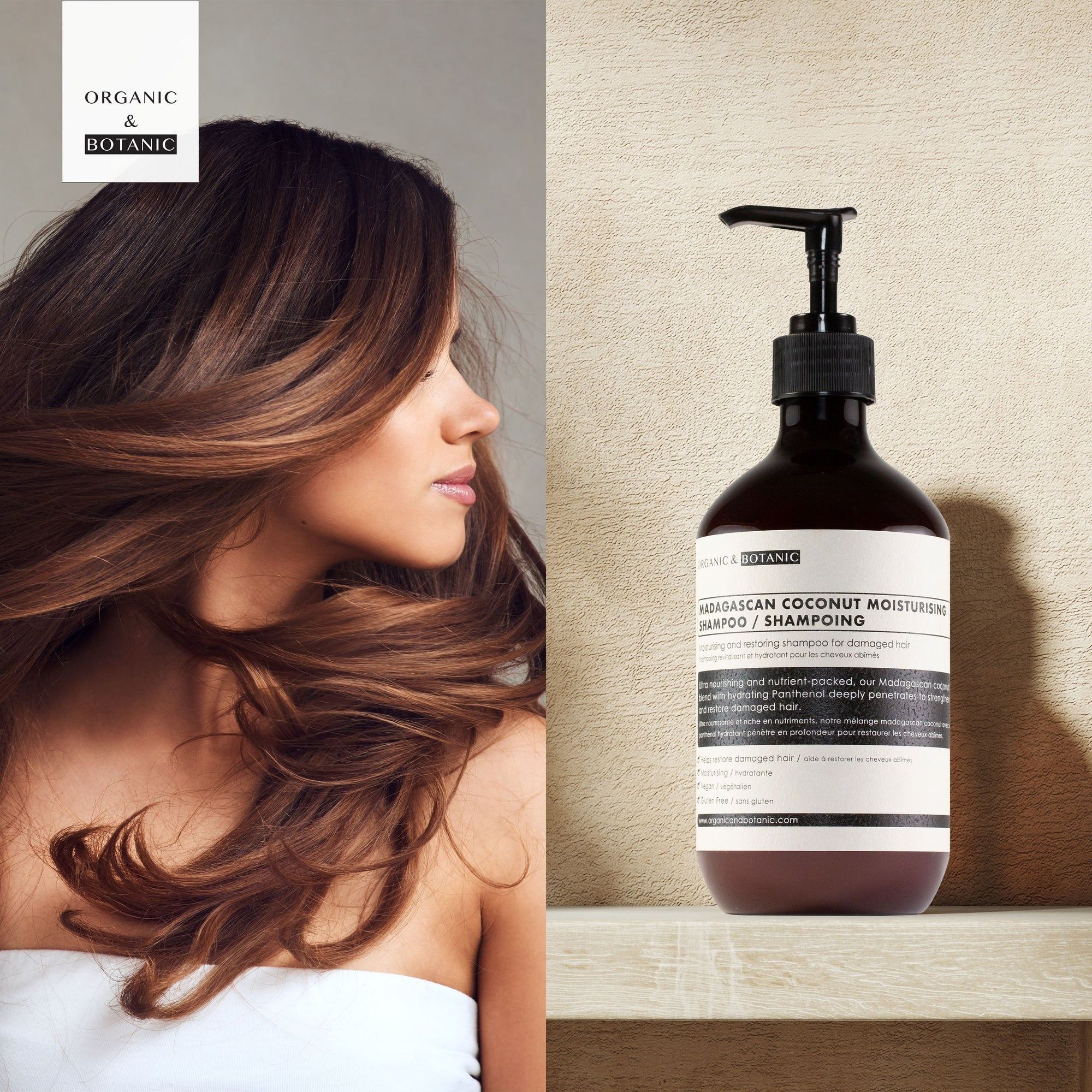 Organic & Botanic Madagascan Coconut Moisturising Shampoo 500ml image 5