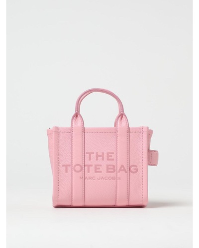 Marc Jacobs Mini Tote Bag Embossed Logo Wo - Blush Pink Clutch Bags