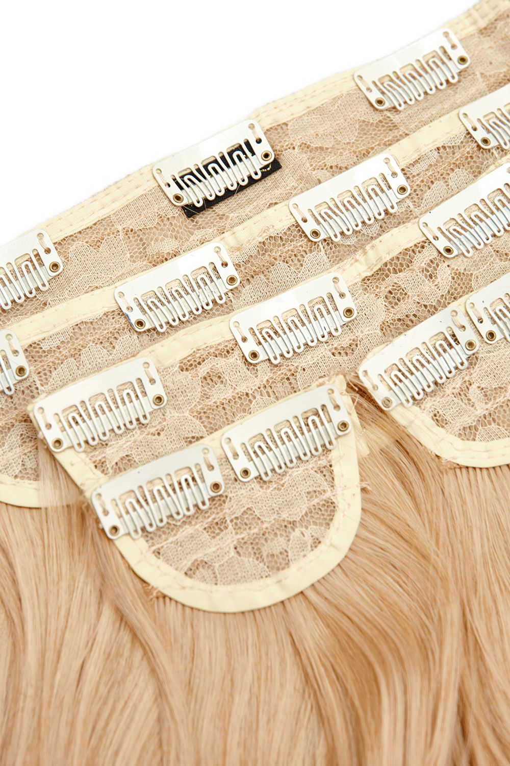 Lullabellz Super Thick 16" 5 Piece Blow Dry Wavy Clip In Extensions Honey Blonde image 3