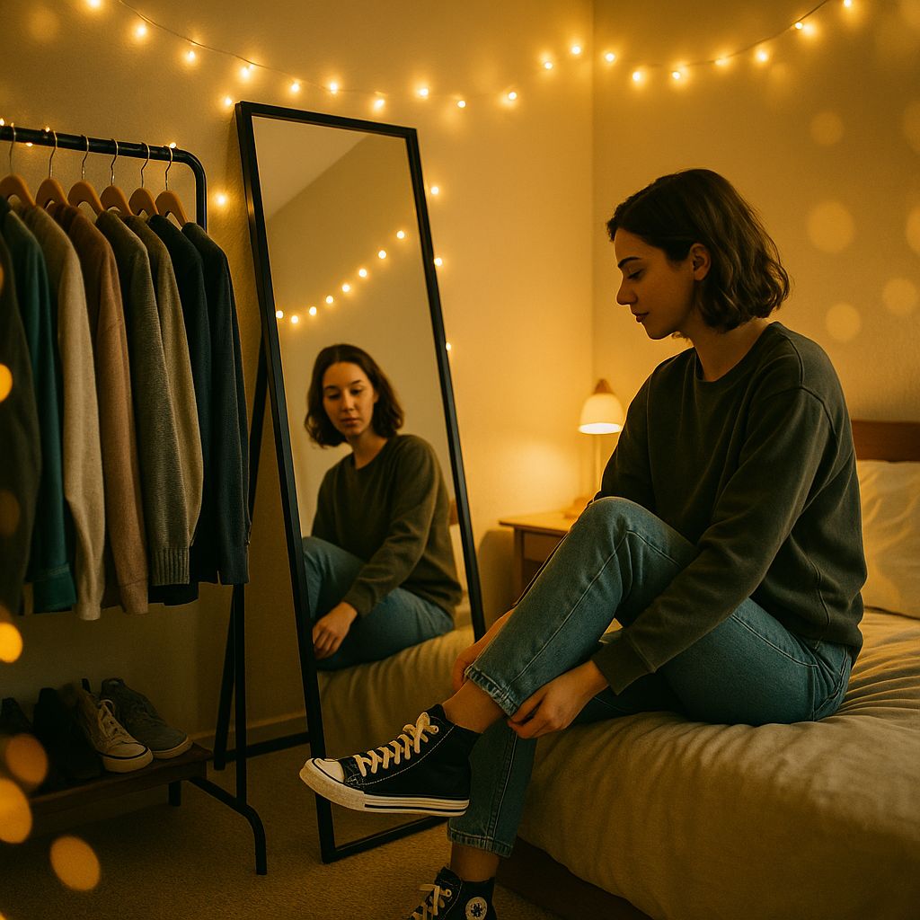 Harbour Housewares Square Full-Length Mirror 137x35.5cm Black Frame image 6