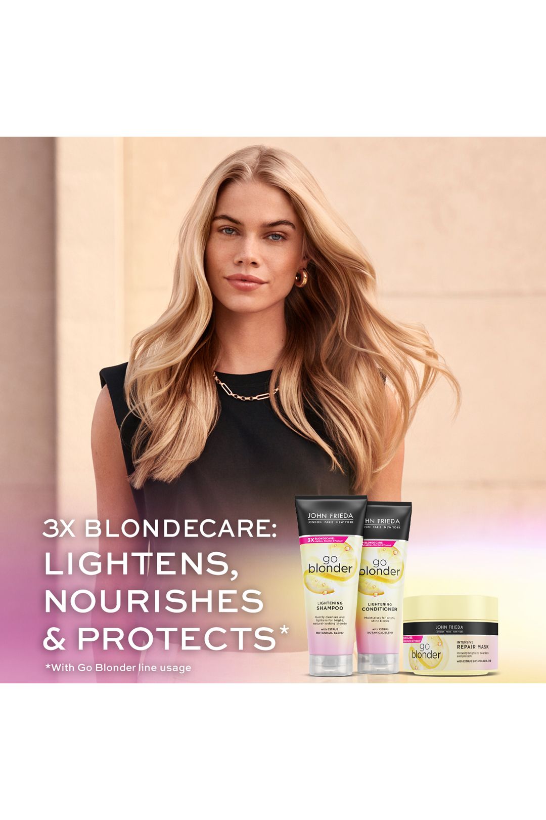 John Frieda Sheer Blonde Go Blonder Deep Conditioner Hair Mask 250ml Multi image 3