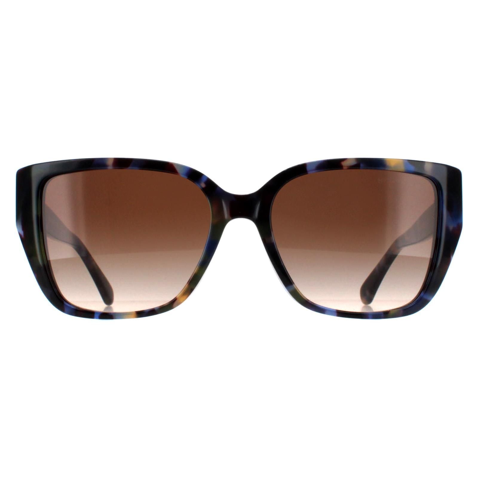 Michael Kors Rectangle Bright Blue Tortoise Brown Gradient MK2199 Acadia image 1