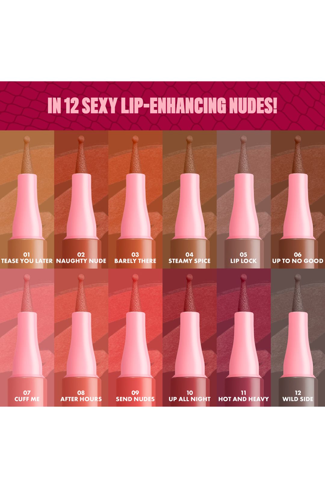 NYX Professional Makeup Lip Lingerie Lip Liner Stain 1ml Tease U Later image 7