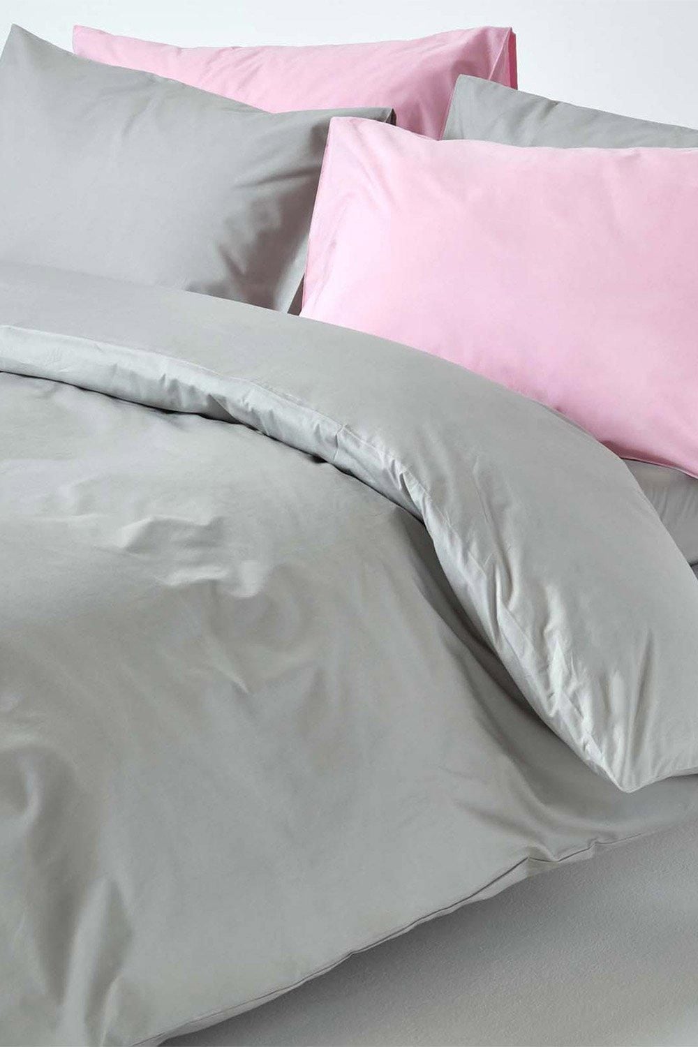 Homescapes Egyptian Cotton Duvet Cover with Pillowcase, 200 TC image 5