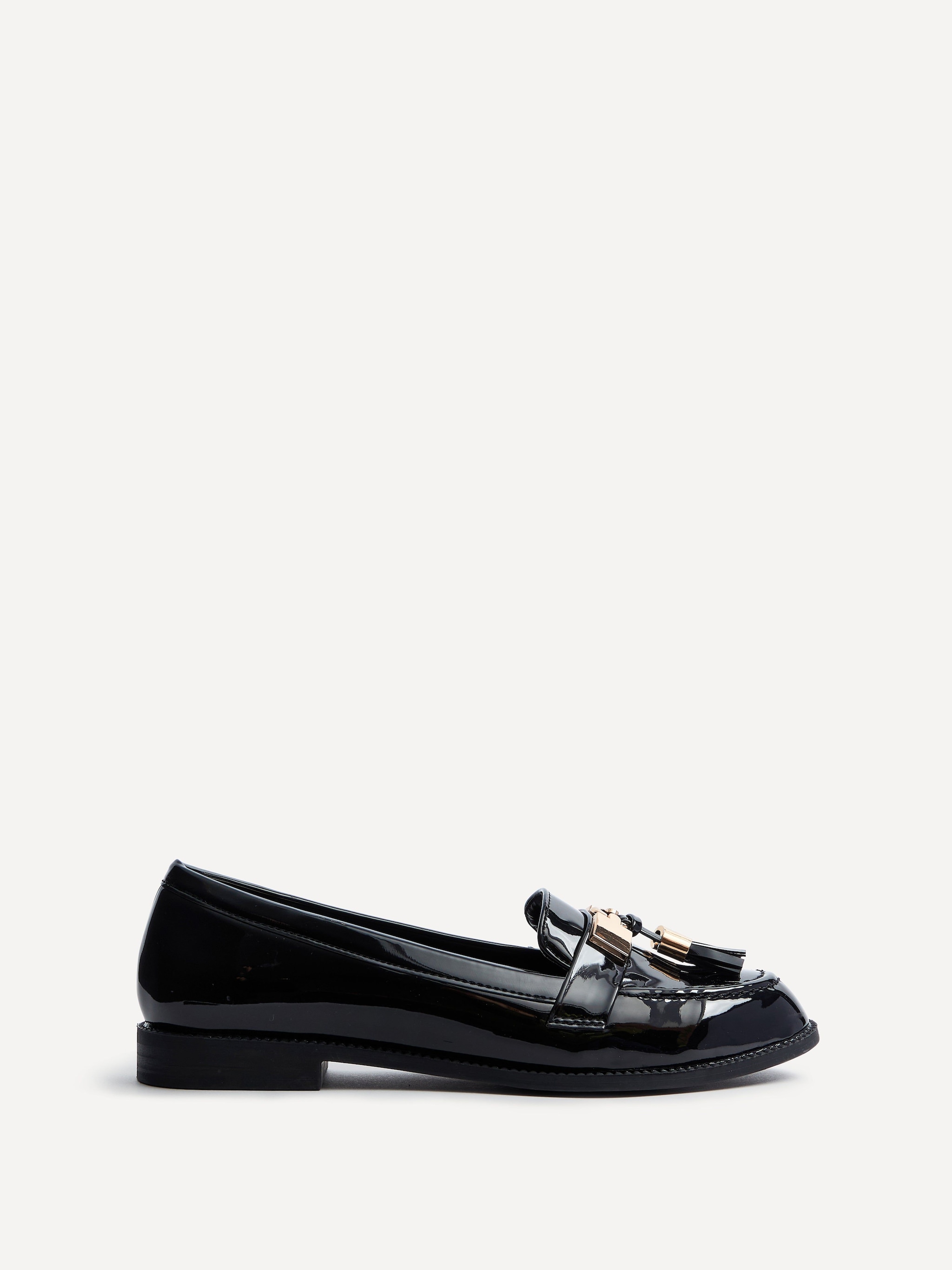 Linzi Tonia Black Patent Classic Loafer