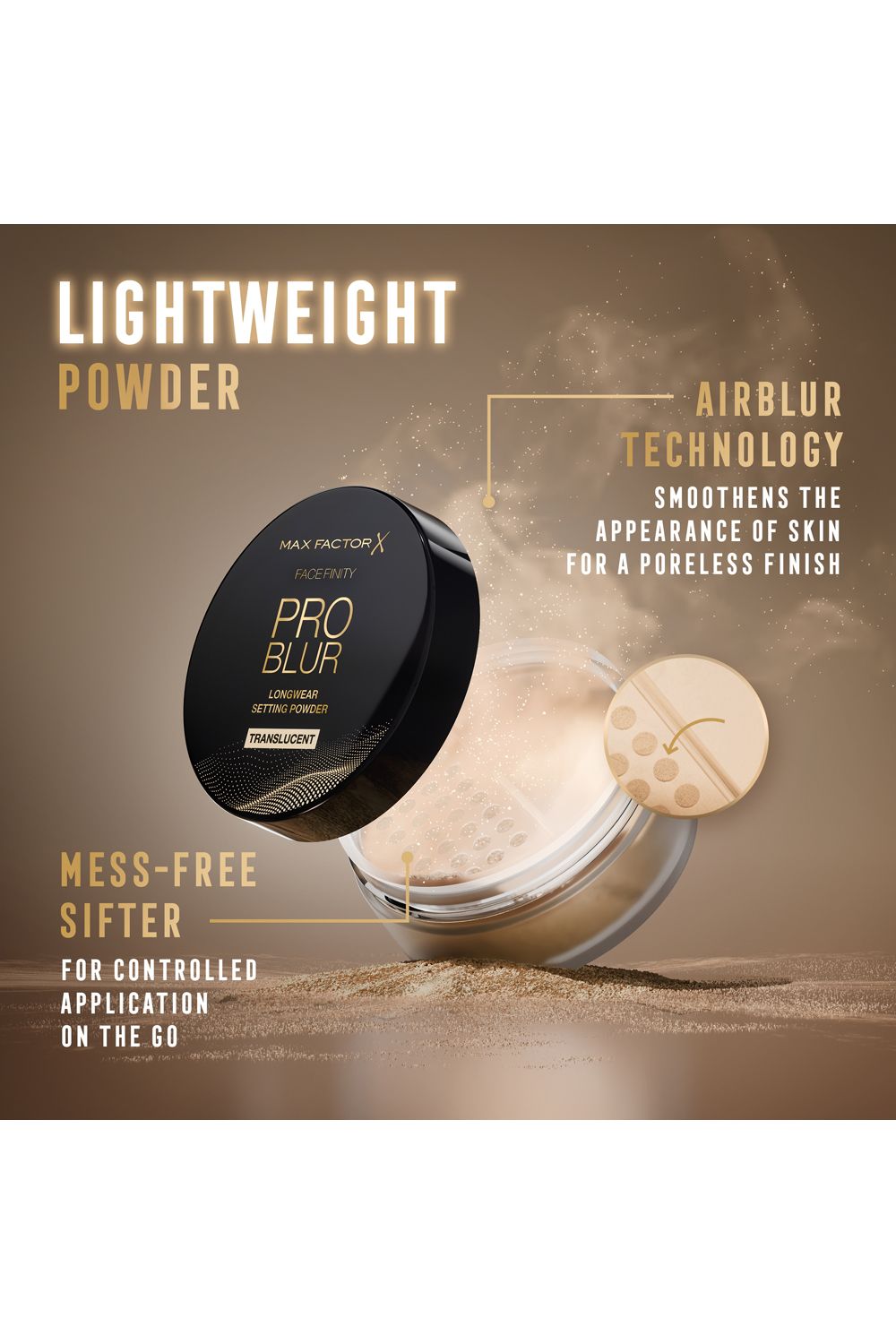 Max Factor Facefinity Mineral Powder Loose Powder 11g Honey Hue image 4